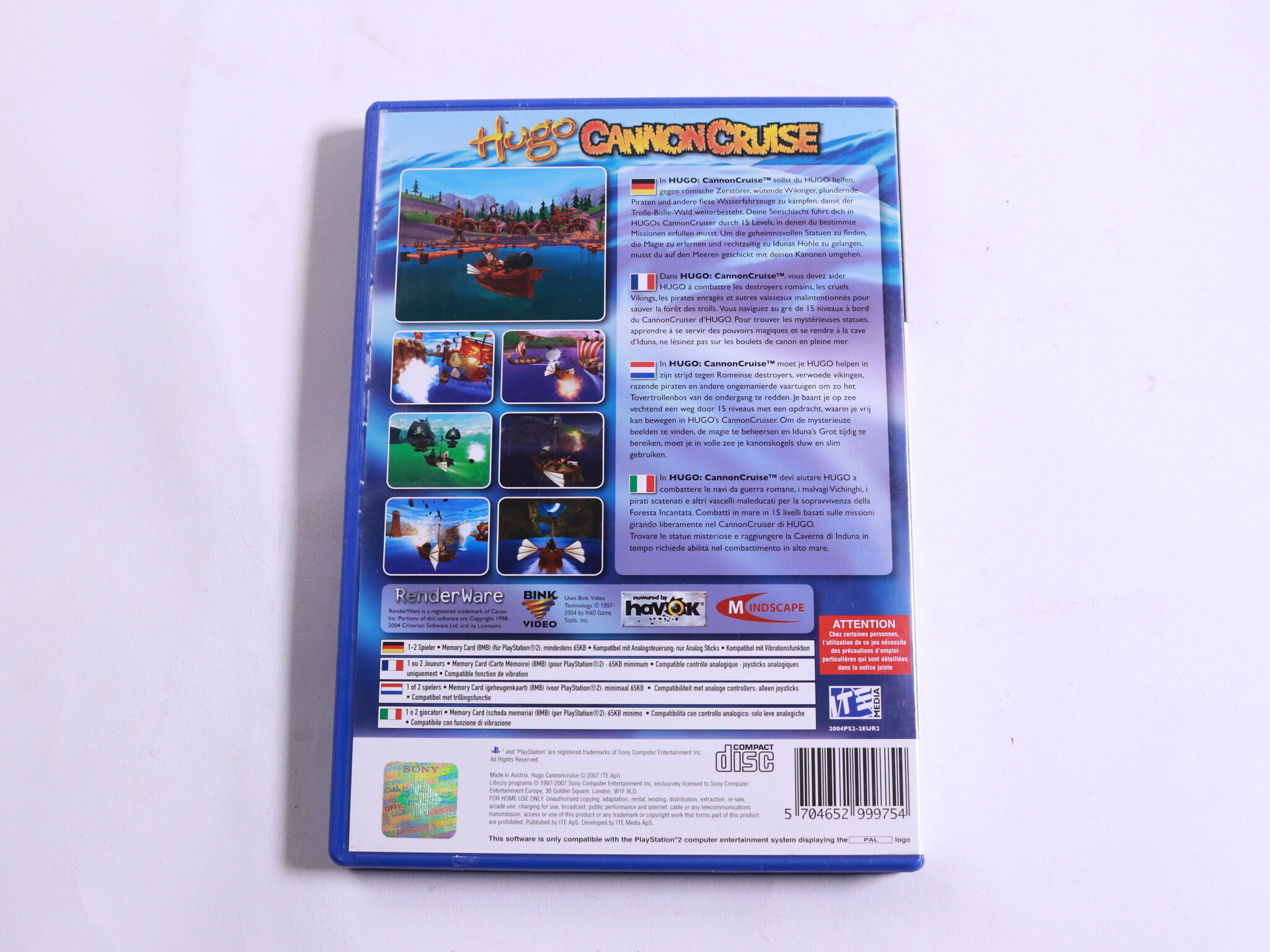 Playstation 2 - Hugo: Cannon Cruise - ITE Media - productfoto 3