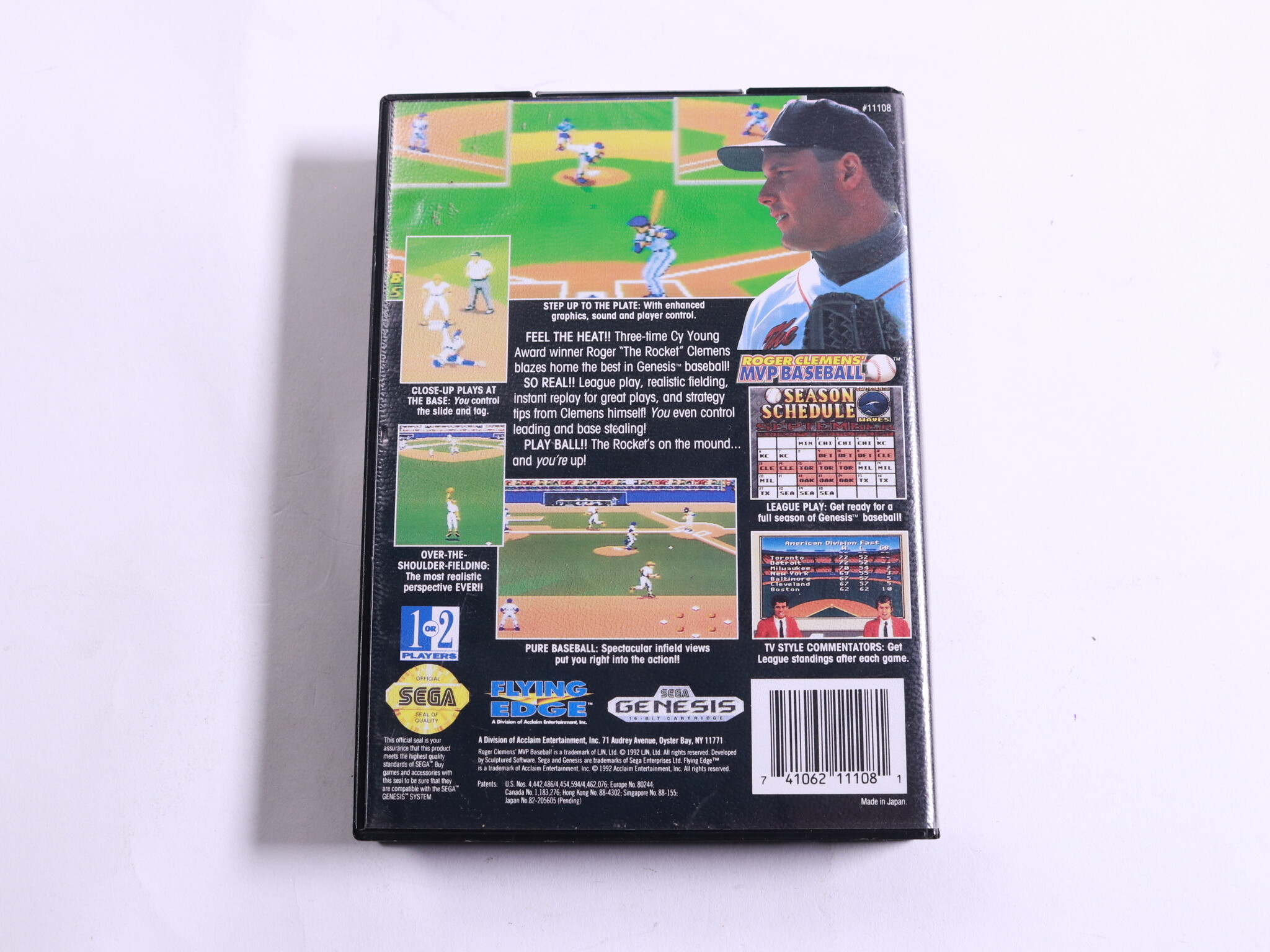 SEGA Genesis - Roger Clemens' MVP Baseball - Sega - productfoto 3