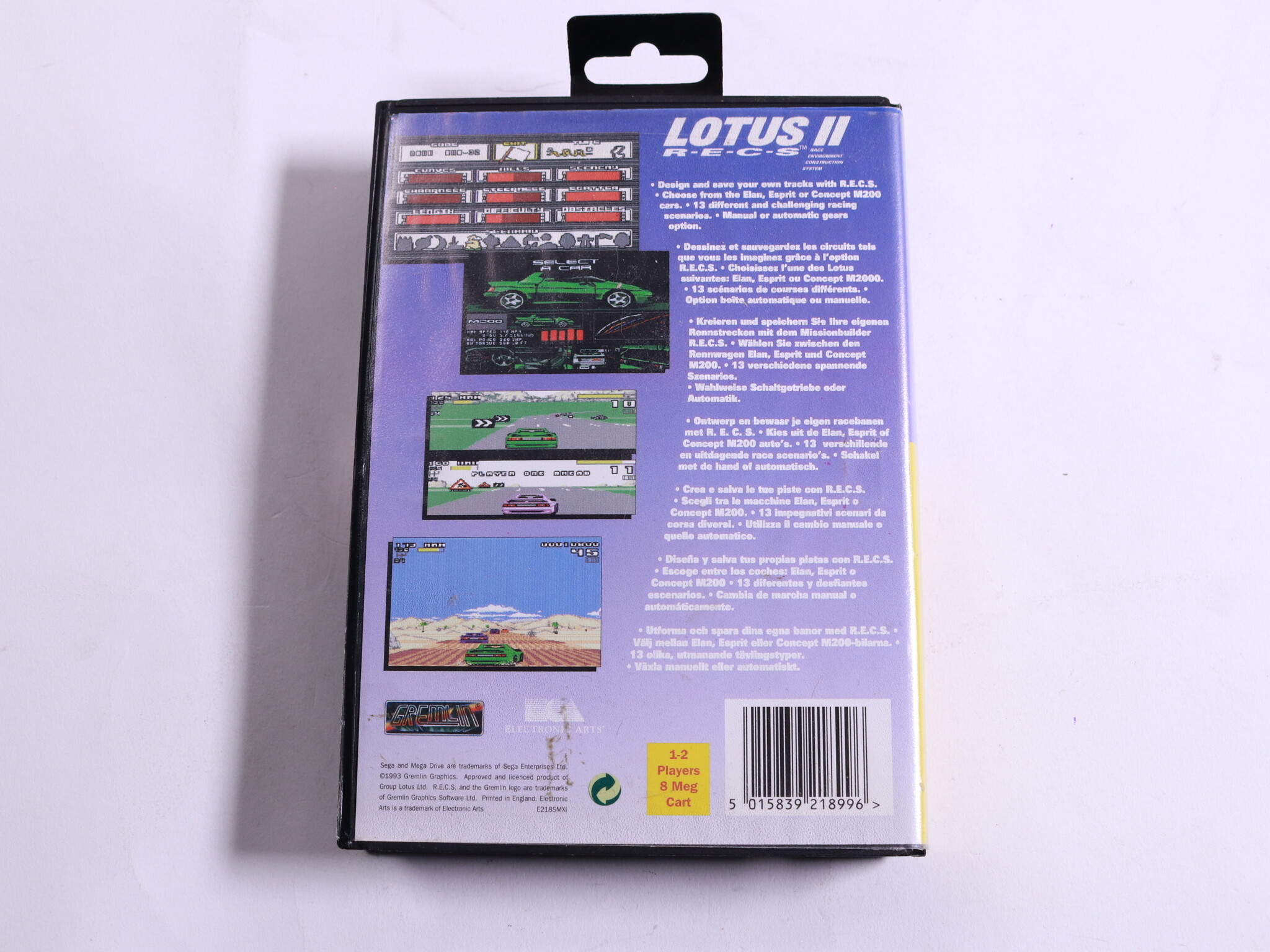 SEGA Genesis - Lotus II: R.E.C.S. - Magnetic Fields - productfoto 3