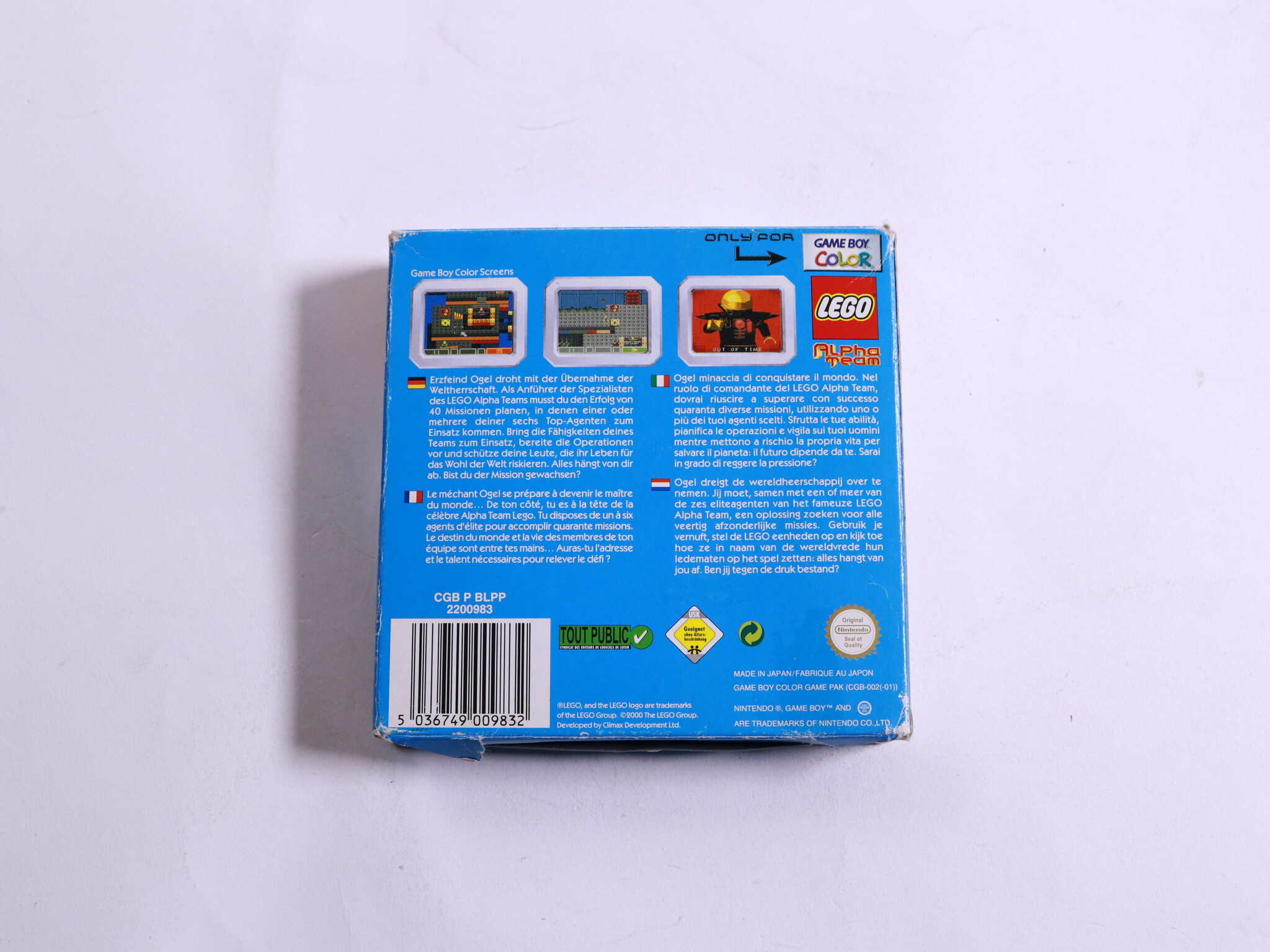 Game Boy Color - Lego Alpha Team - Boxed CIB - Lego Media - productfoto 2