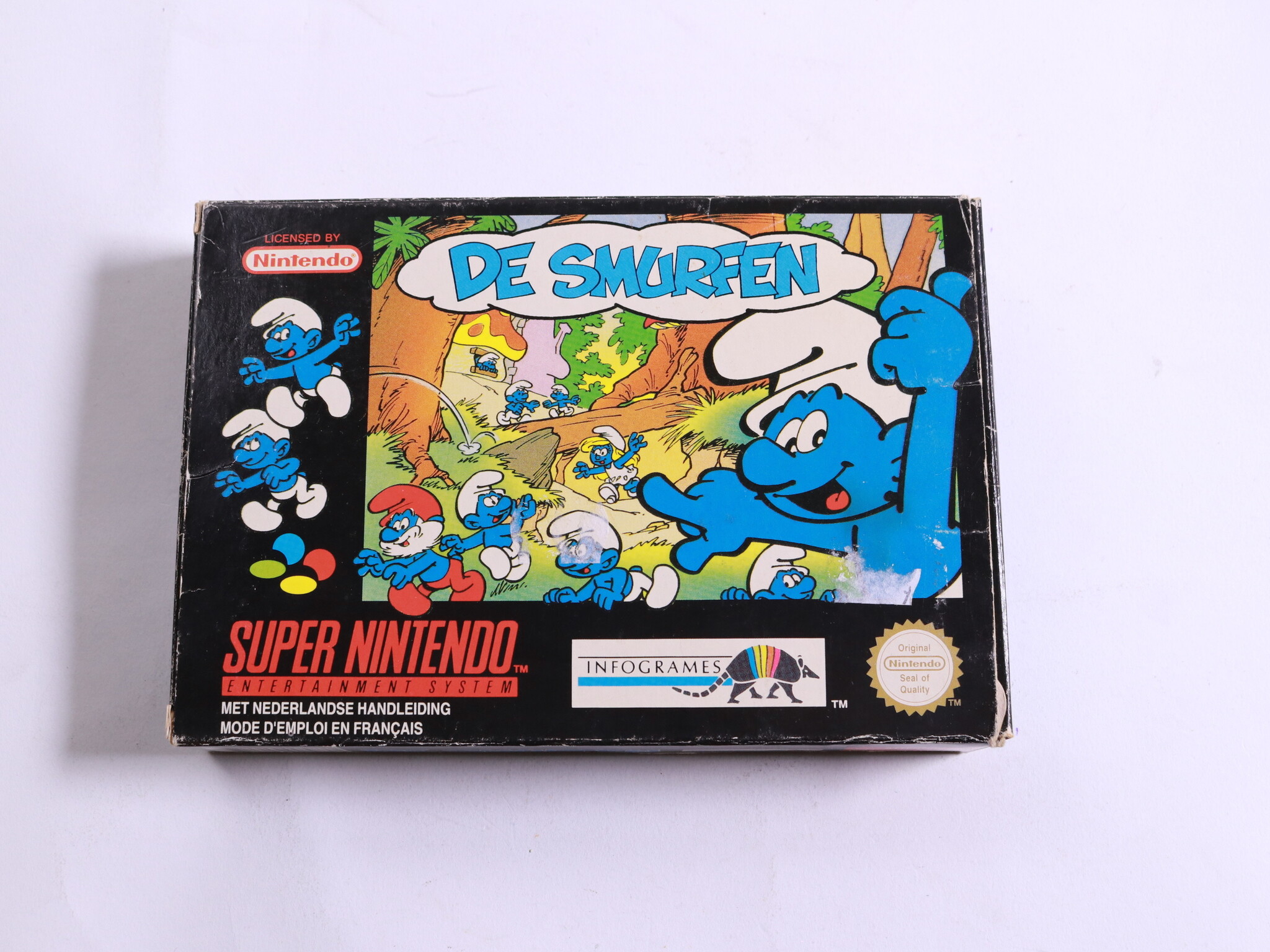 SNES - De Smurfen - Boxed CIB - Infogrames - productfoto 2