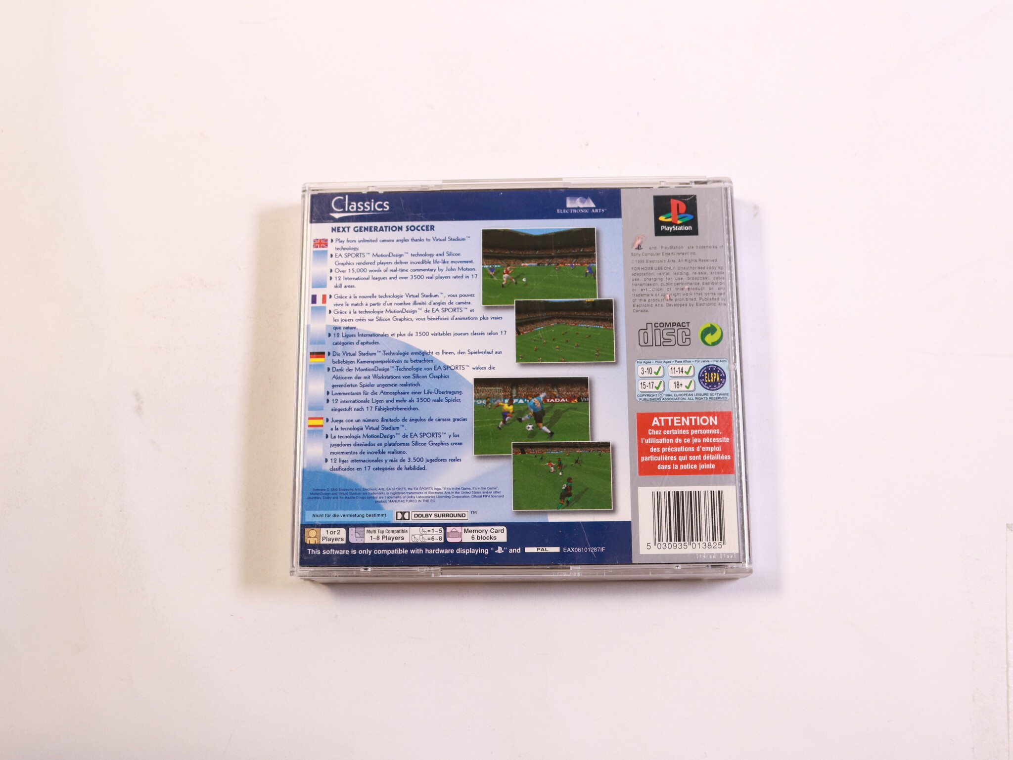 Playstation 1 - FIFA Soccer 96 [Platinum] - productfoto 3