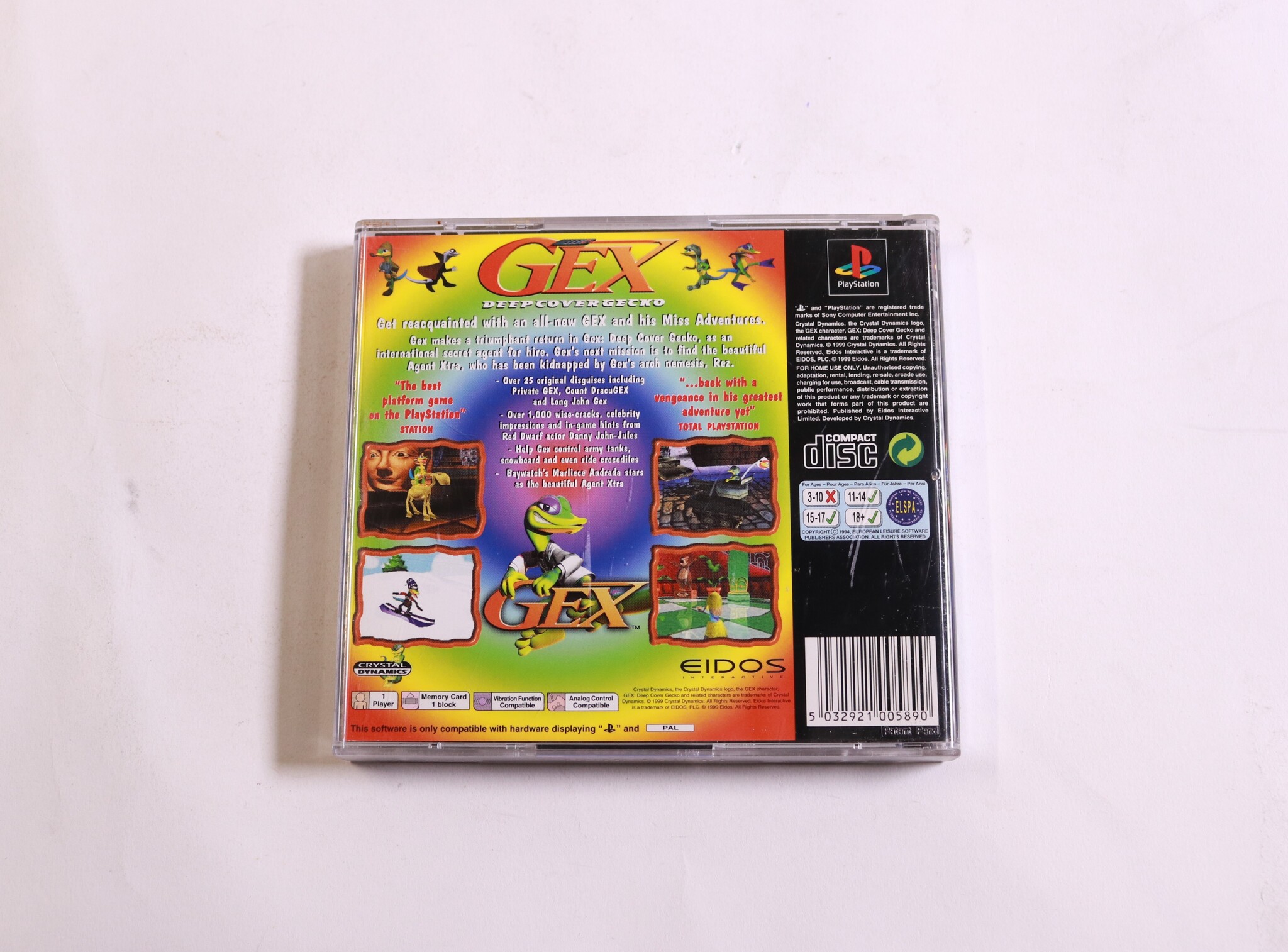 PlayStation 1 - Gex: Deep Cover Gecko - productfoto 2