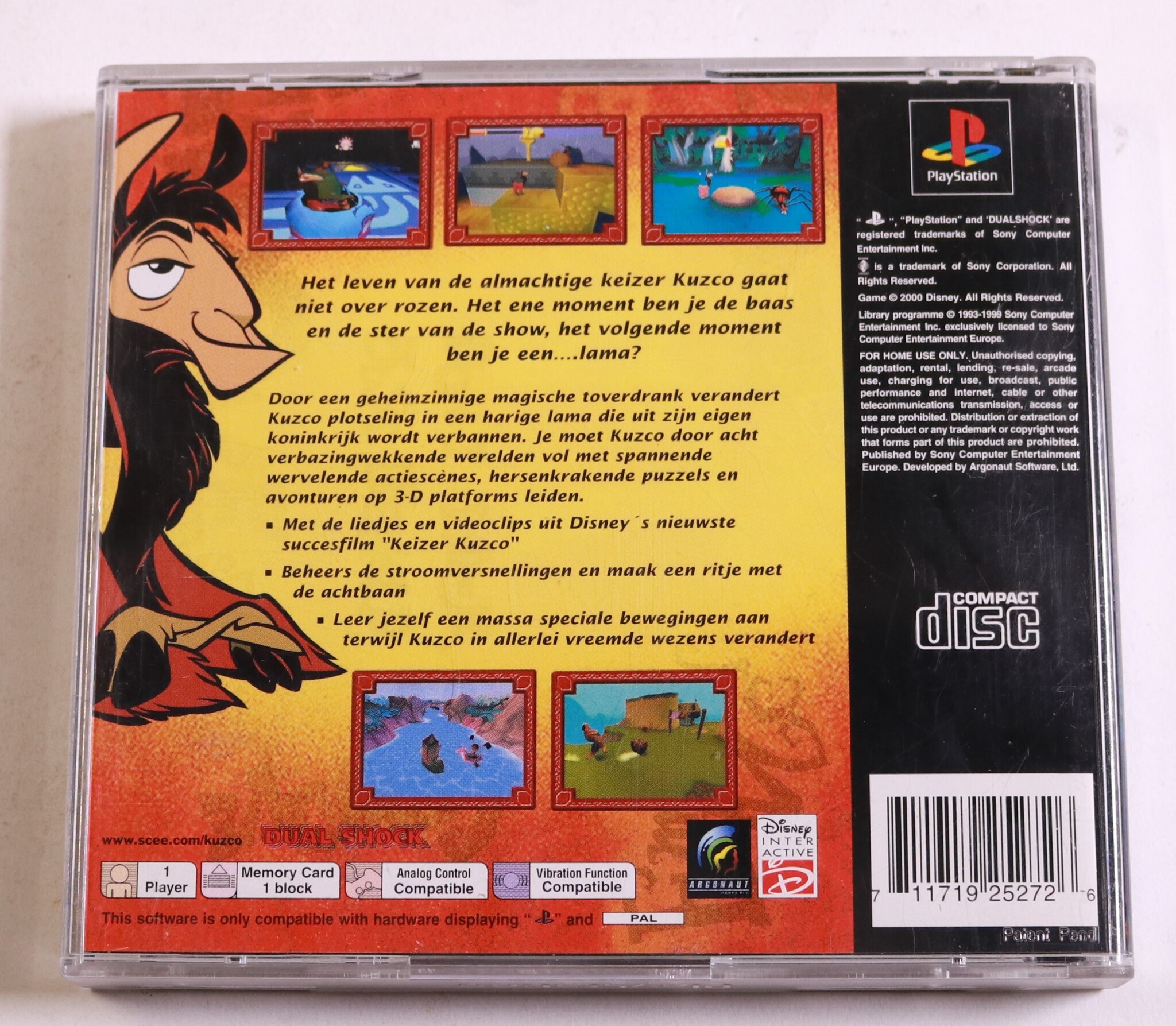 PlayStation 1 - Disney Keizer Kuzco - productfoto 3