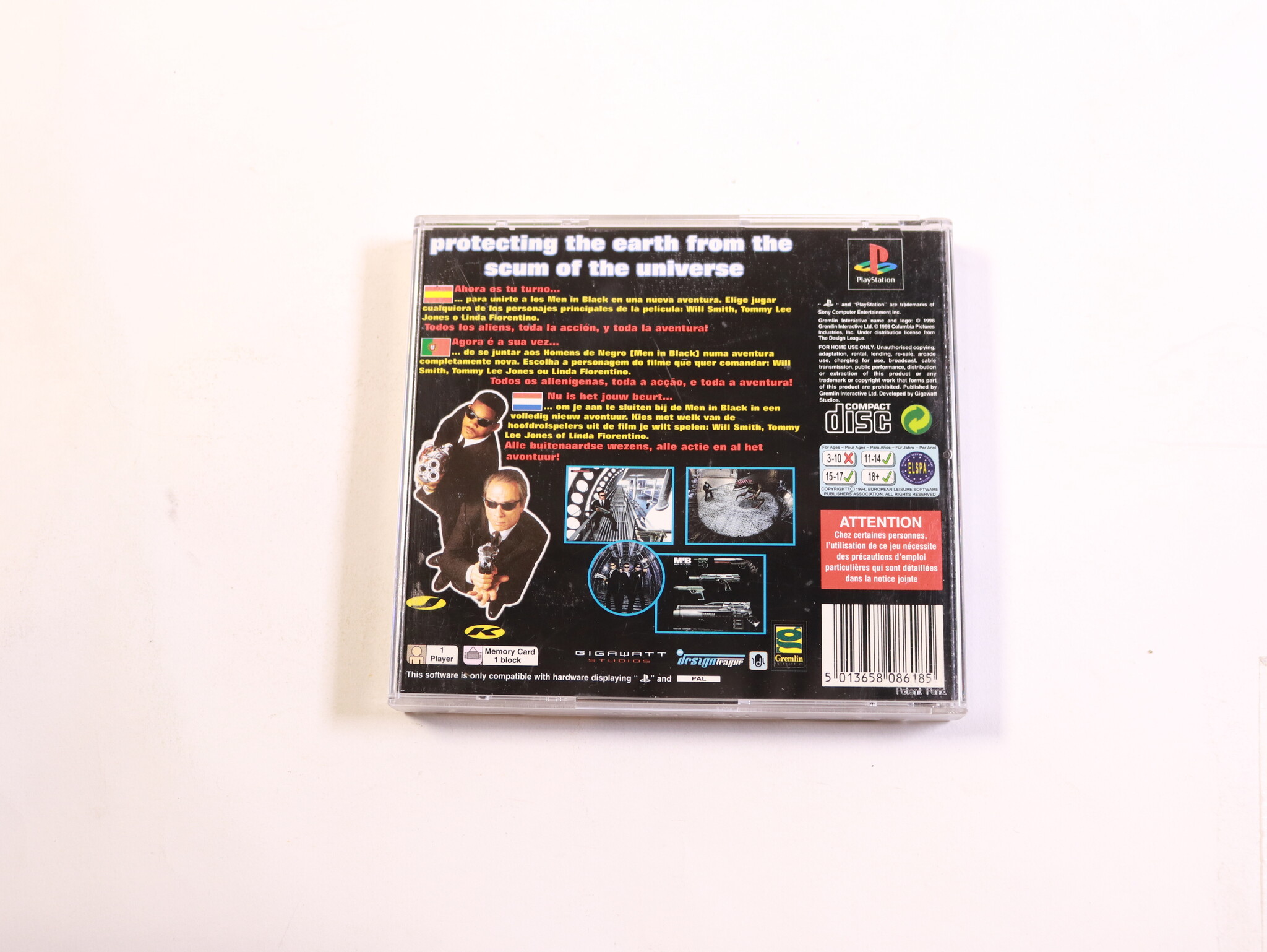 PlayStation - Men in Black: The Game - Gigawatt Studios - productfoto 3