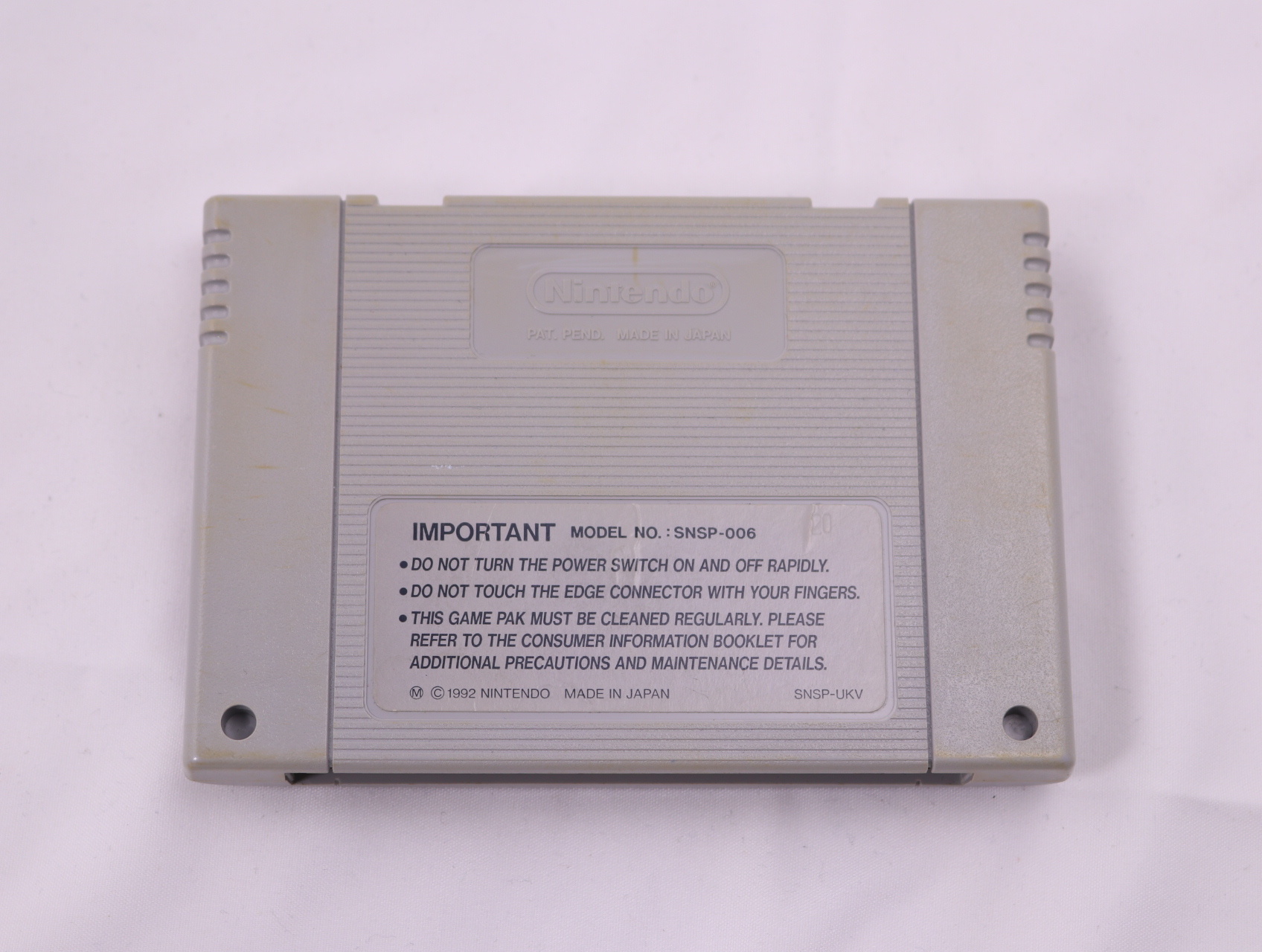 SNES - Jimmy Connors Pro Tennis Tour - productfoto 2