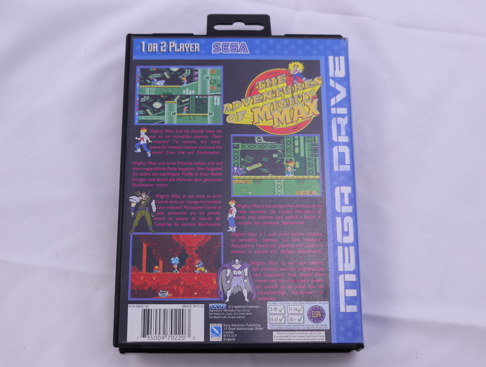 SEGA Mega Drive - The Adventures of Mighty Max - productfoto 3