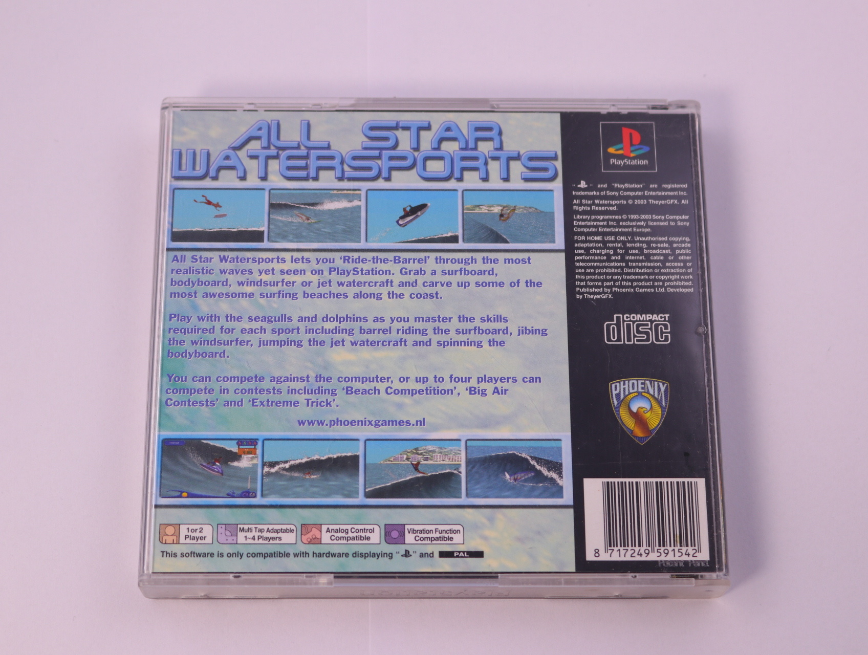 PlayStation 1 - All Star Watersports - productfoto 2