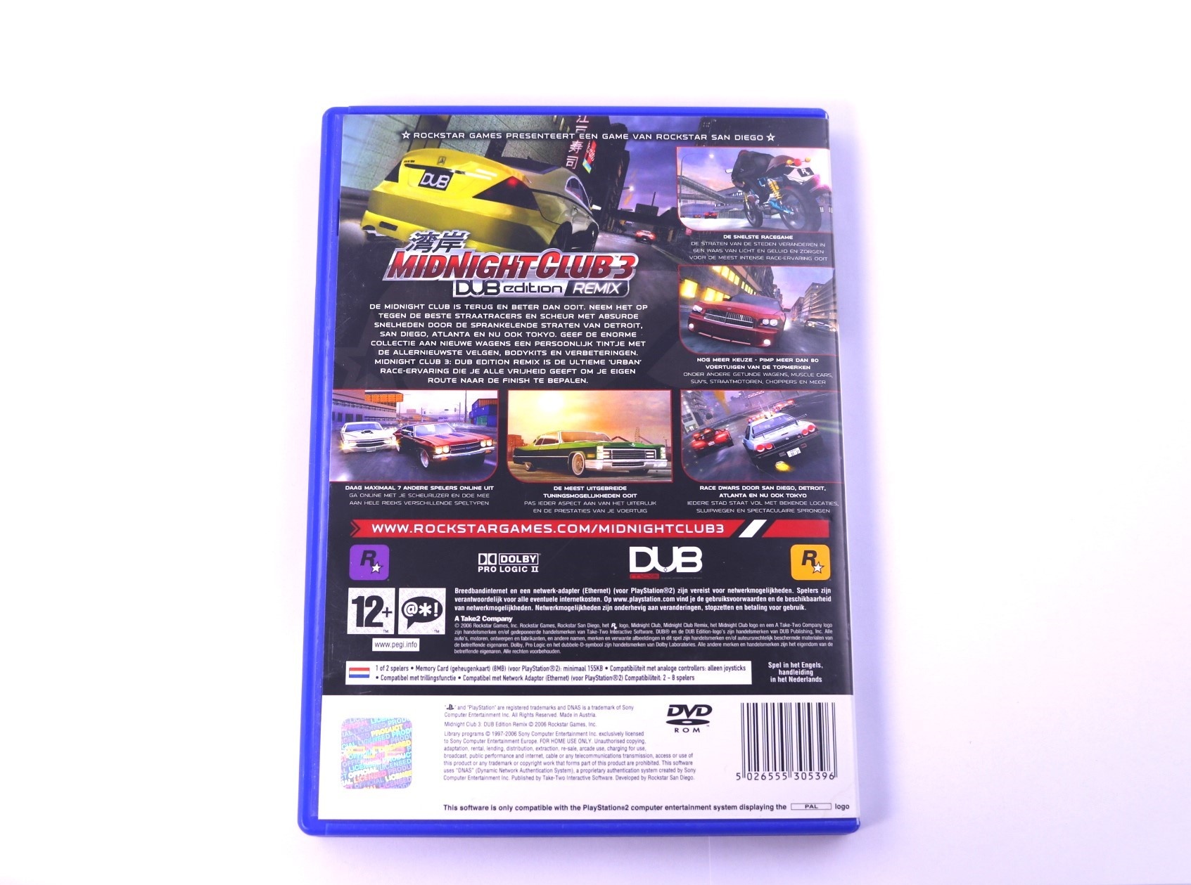 Playstation 2 - Midnight Club 3: DUB Edition Remix - productfoto 2