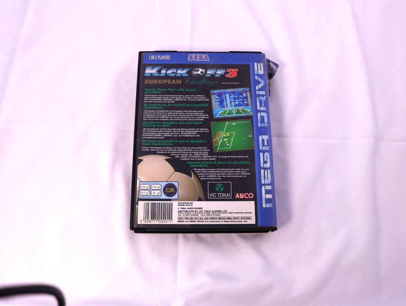 SEGA Mega Drive - Kick Off 3 European Challenge [No Manual] - productfoto 2