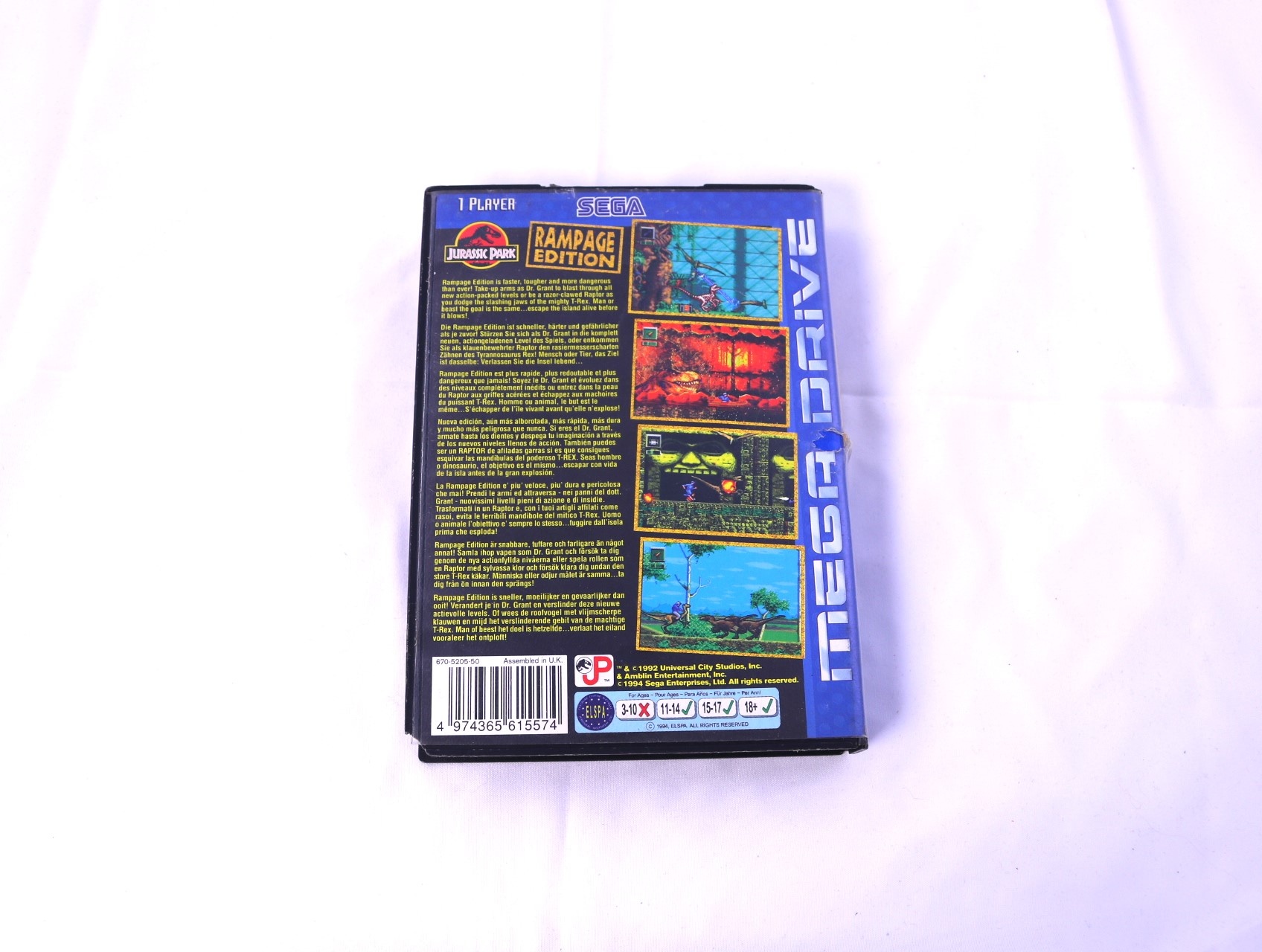 SEGA Mega Drive - Jurassic Park: Rampage Edition [No Manual] - productfoto 2