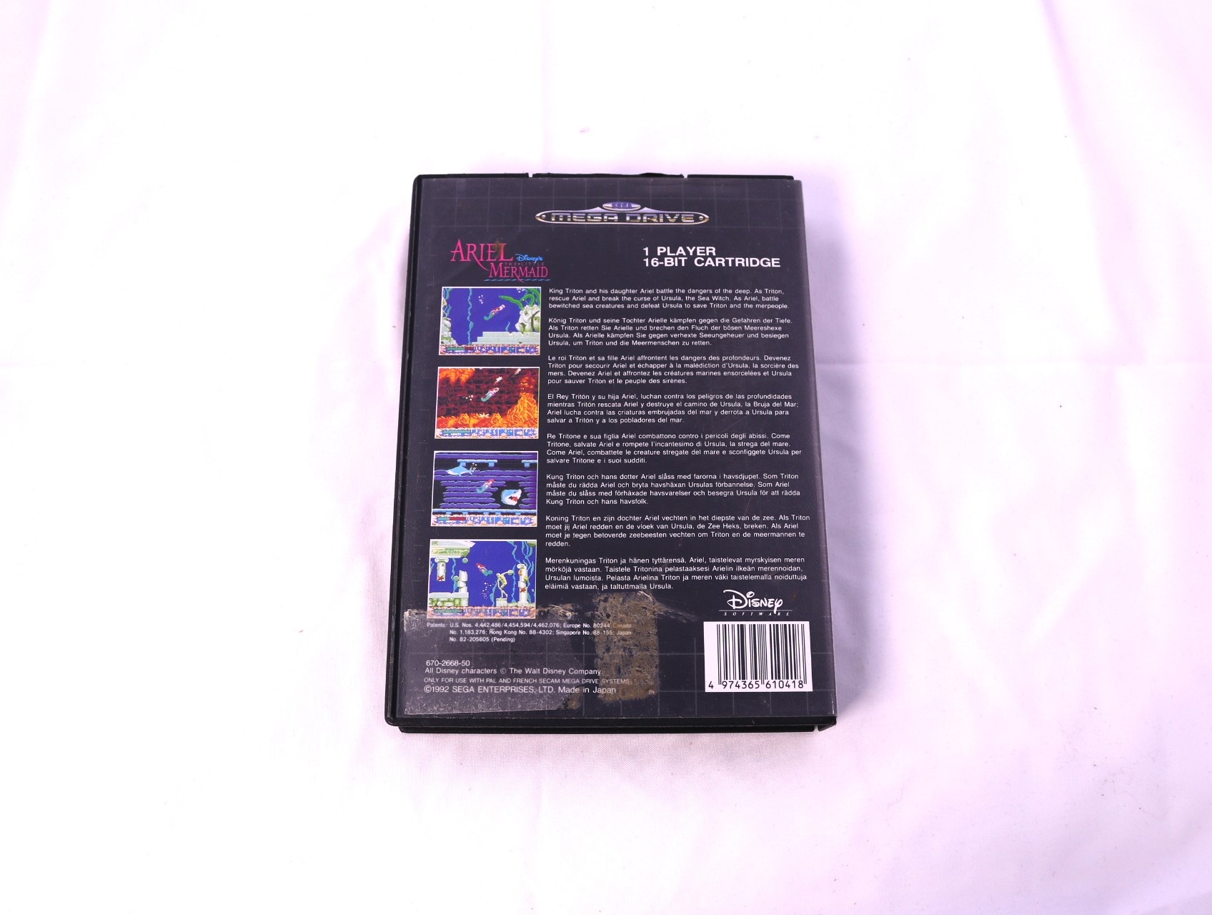 SEGA Mega Drive - Ariel The Little Mermaid [No Manual] - productfoto 2