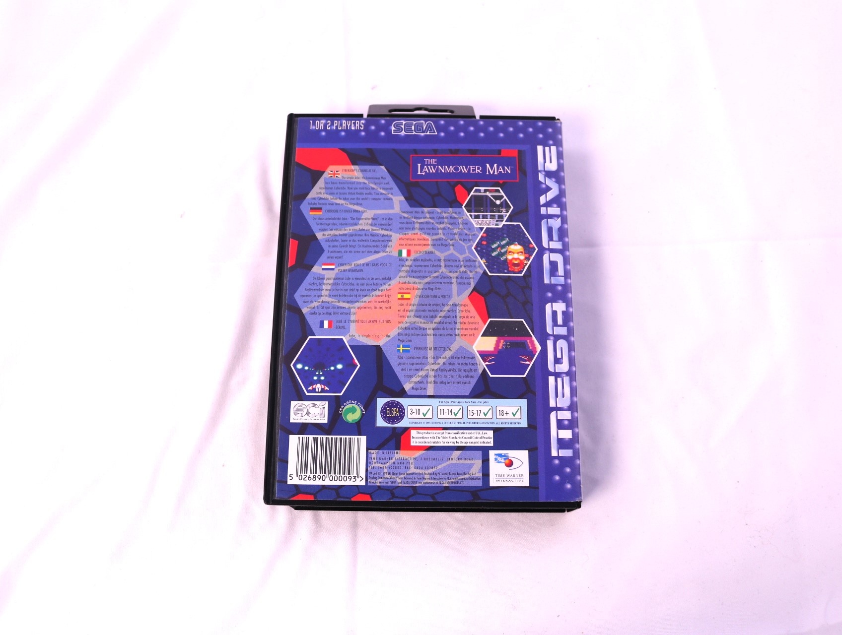 SEGA Mega Drive - Lawnmower Man - The Sales Curve - productfoto 2
