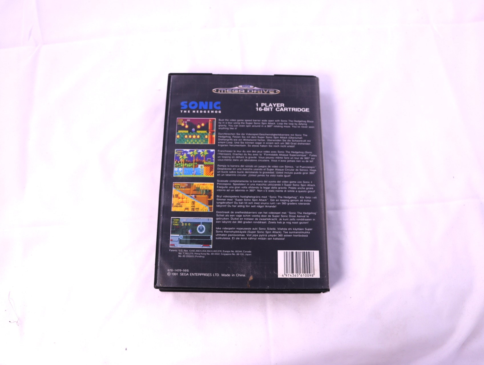 SEGA Mega Drive - Sonic the Hedgehog - Sega - productfoto 2