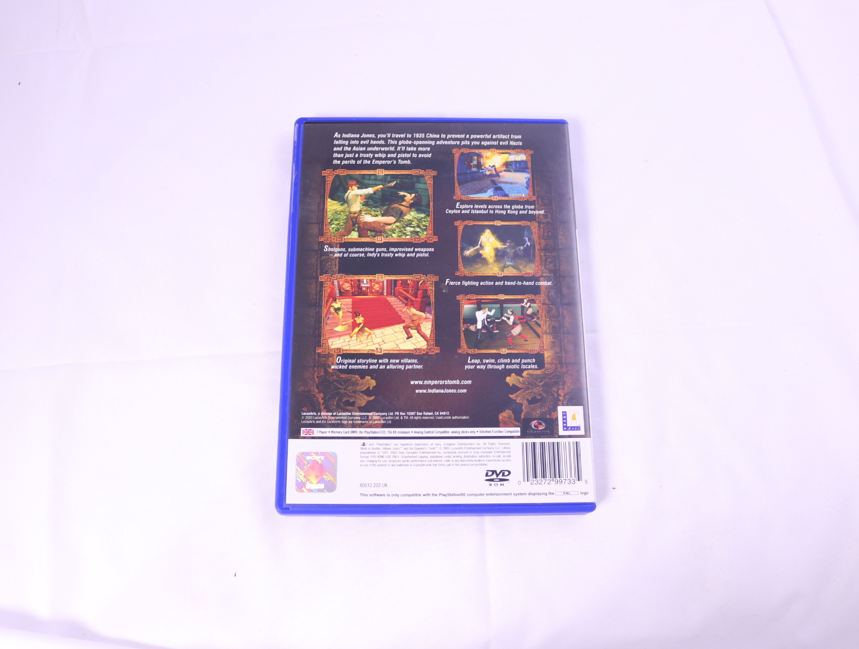 Playstation 2 - Indiana Jones and the Emperor's Tomb - productfoto 2