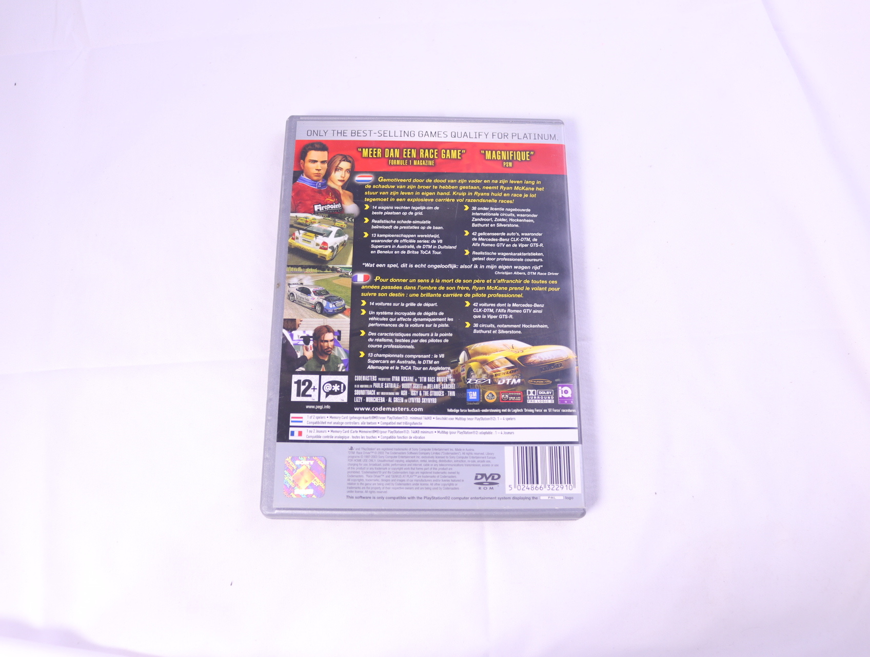 Playstation 2 - DTM Race Driver [Platinum] - productfoto 2