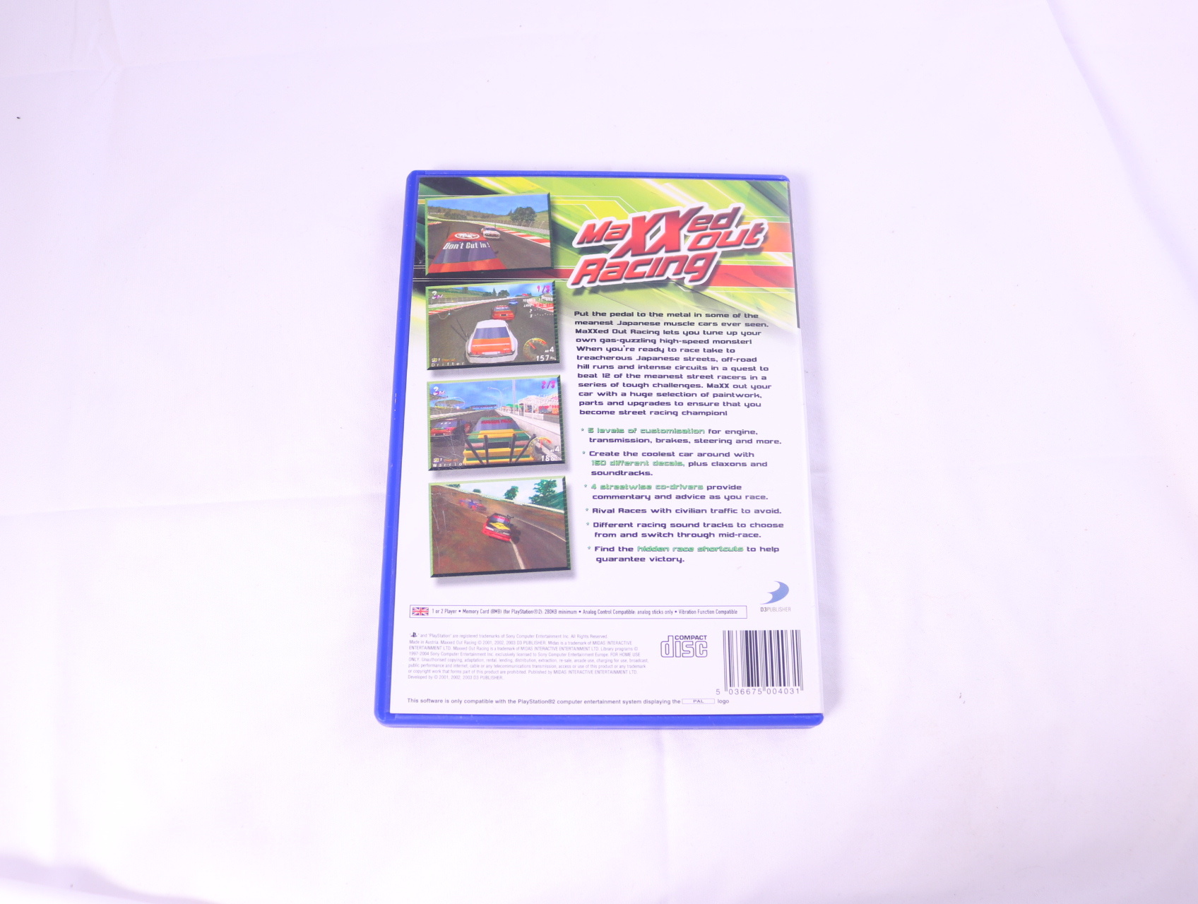 PlayStation 2 - Maxxed Out Racing - productfoto 2