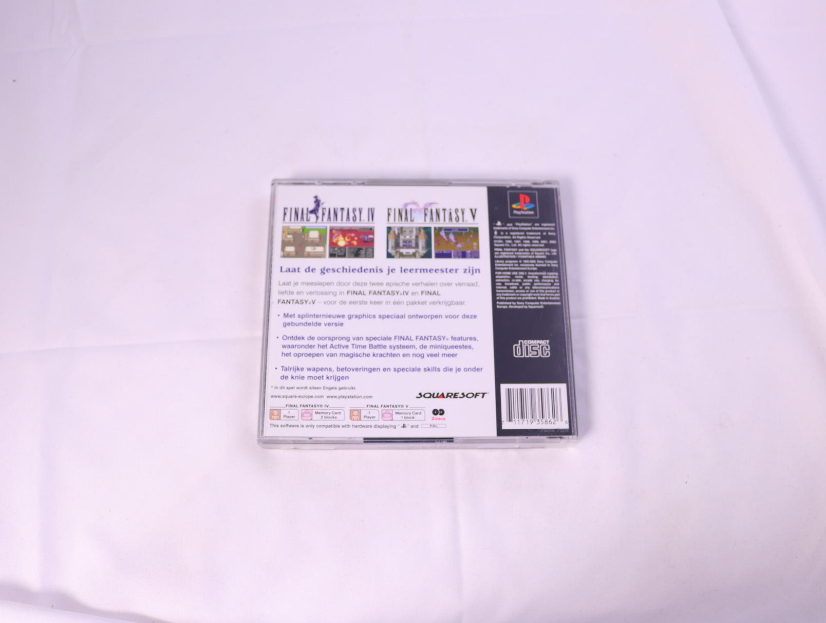 Playstation 1 - Final Fantasy Anthology - productfoto 2