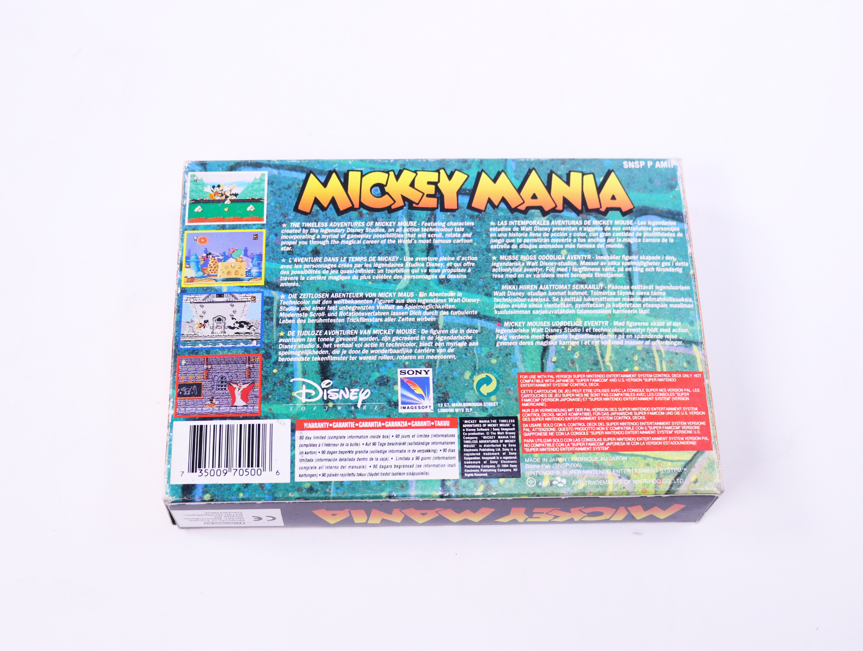 SNES - Mickey Mania - Boxed CIB - productfoto 4