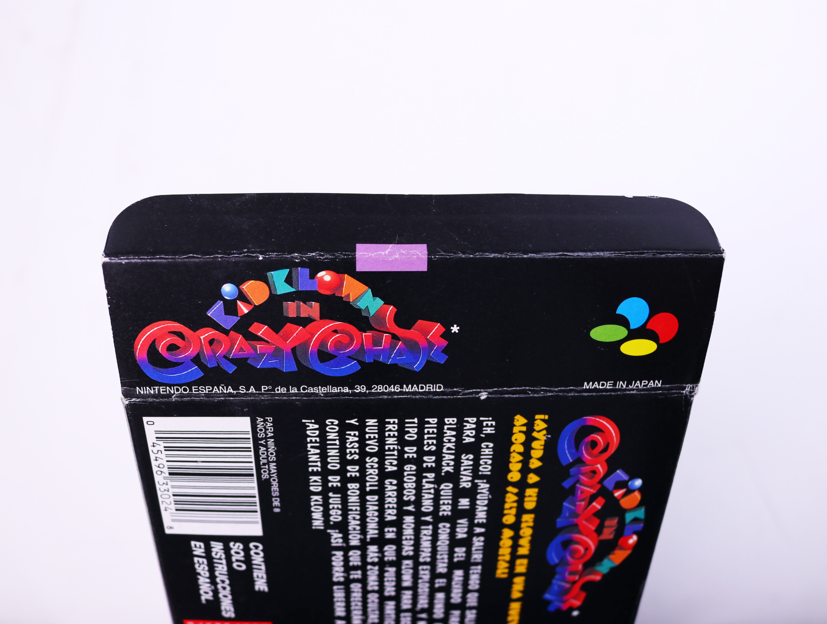 SNES - Kid Klown in Crazy Chase - Boxed CIB - productfoto 5
