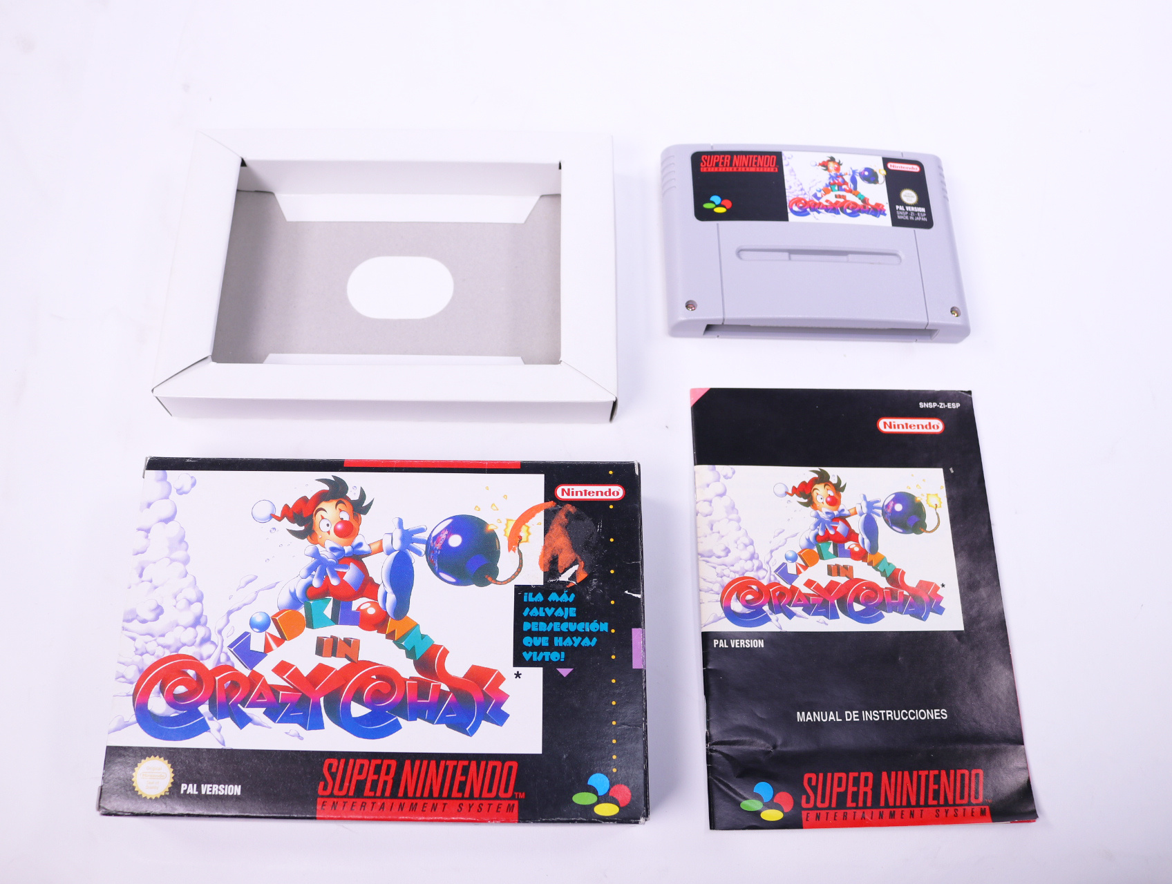 SNES - Kid Klown in Crazy Chase - Boxed CIB