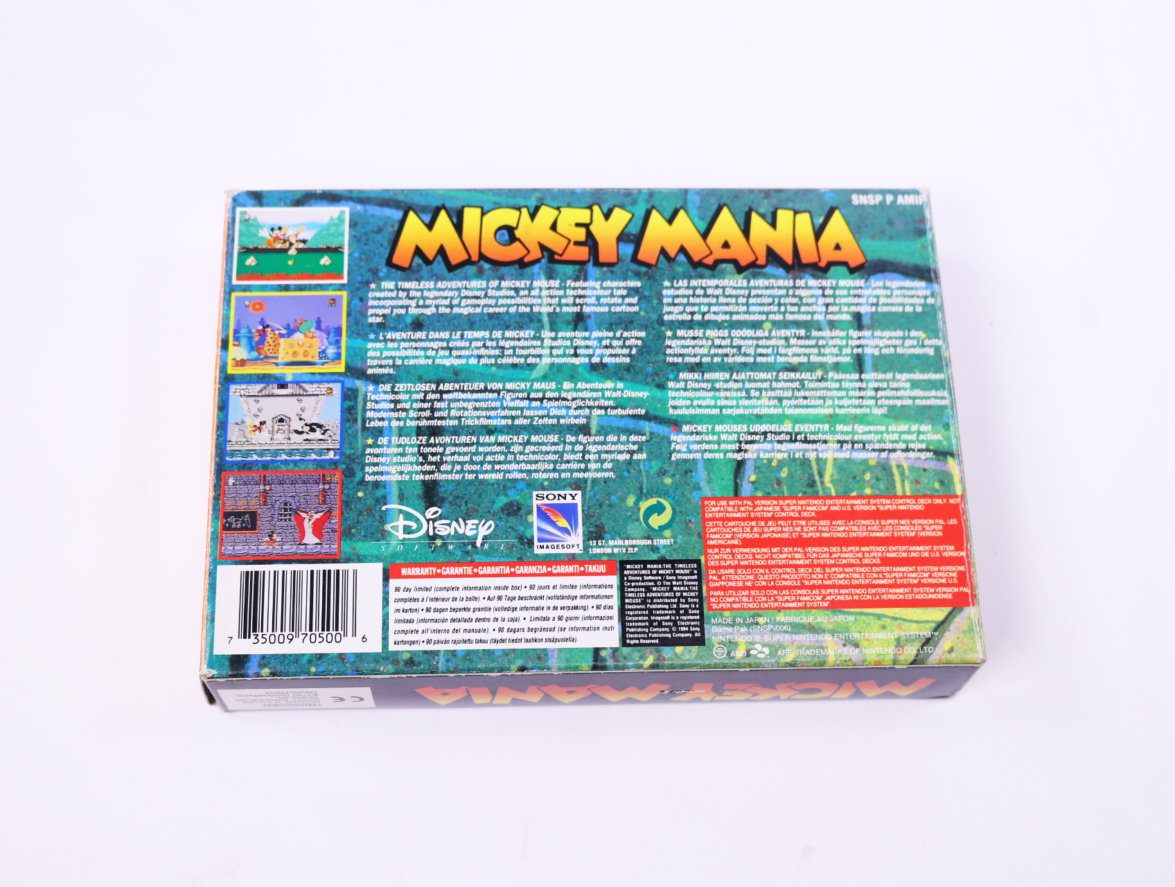 SNES - Mickey Mania - Boxed - productfoto 4
