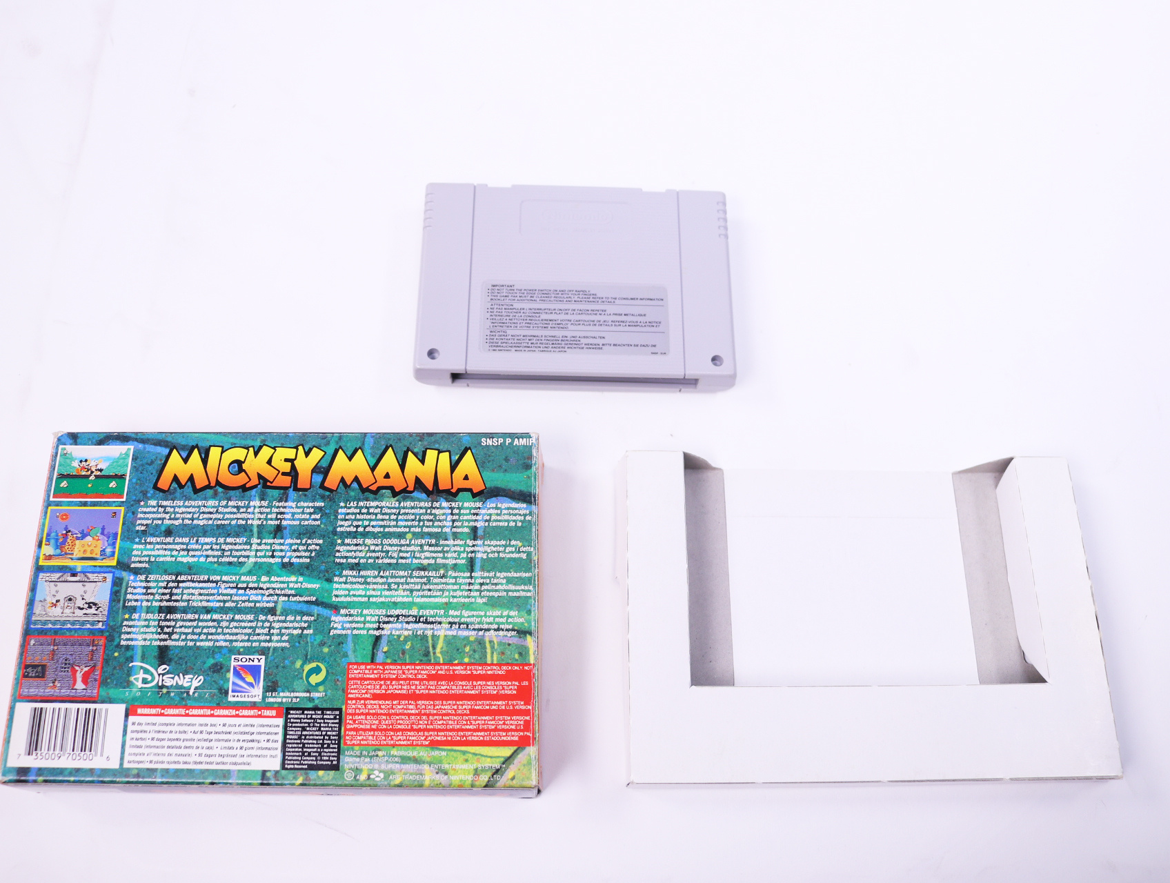 SNES - Mickey Mania - Boxed - productfoto 2