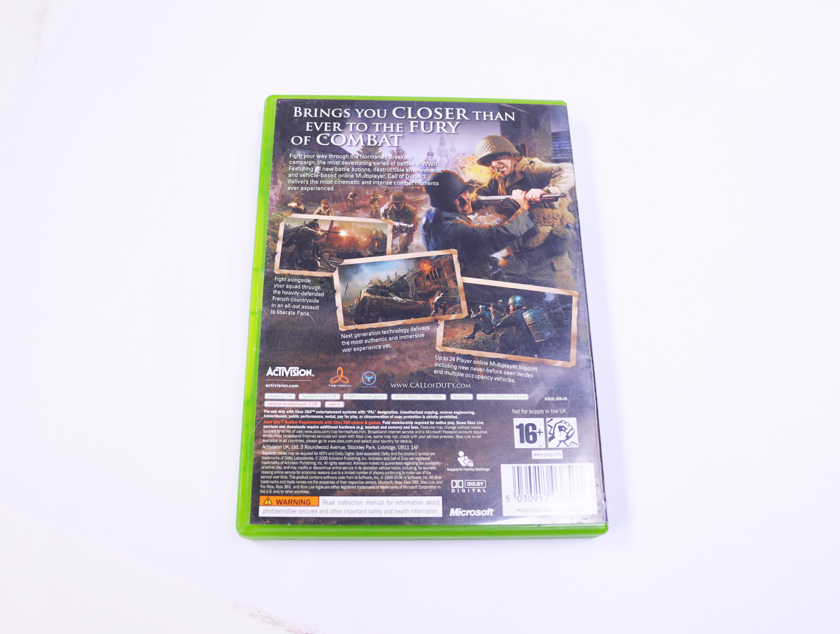Xbox 360 - Call of Duty 3 - productfoto 2