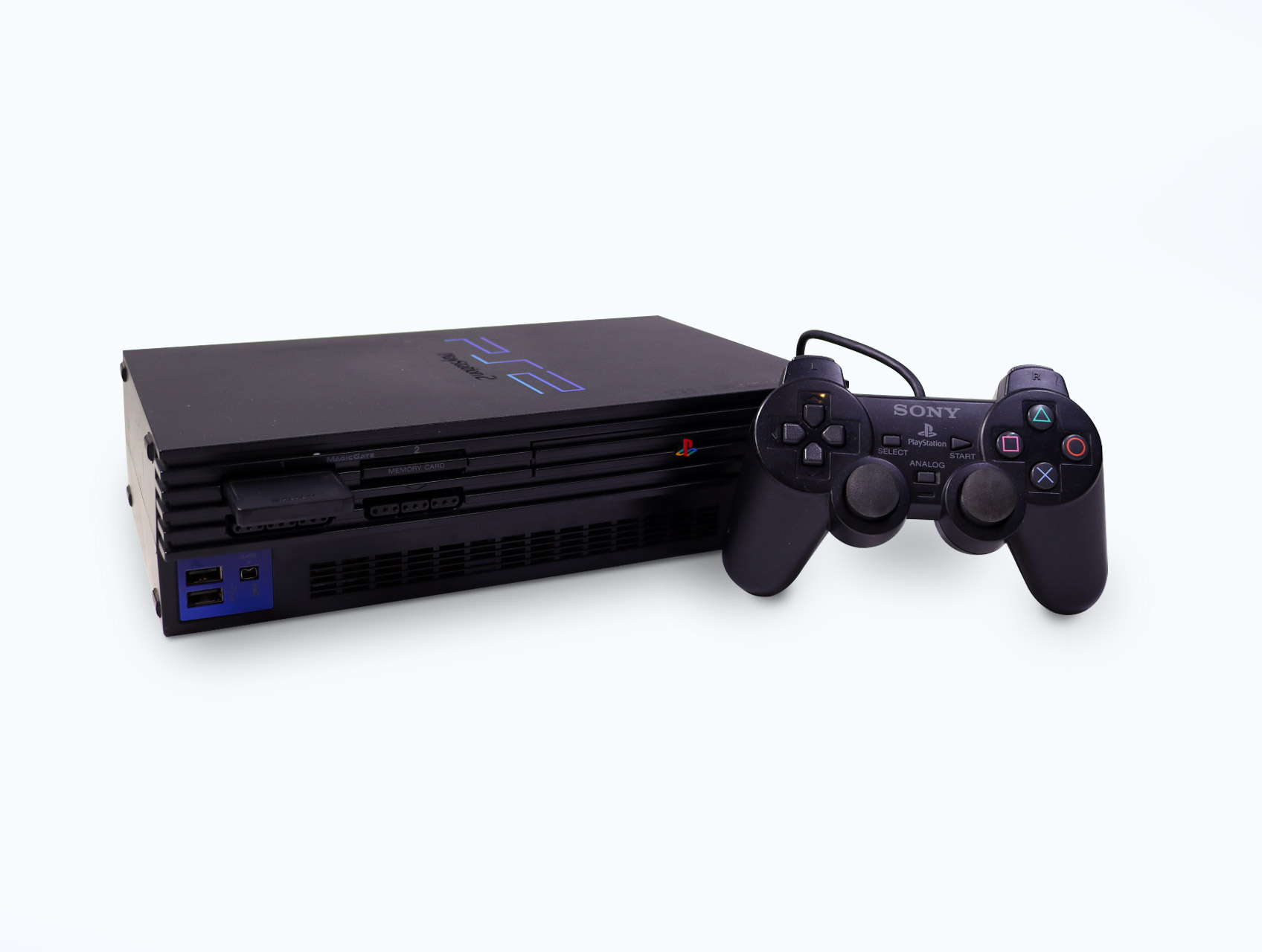 Playstation 2 - Black Console (Refurbished) - Refurbished - productfoto 4
