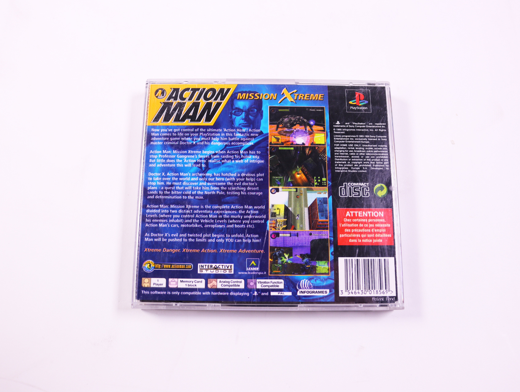 Playstation 1 - Action Man [No Manual] - productfoto 3