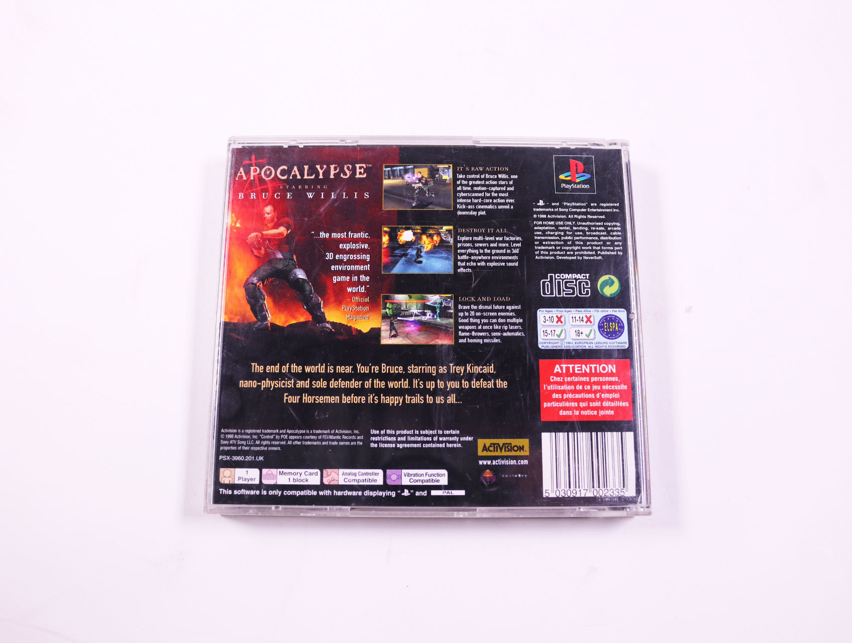 PlayStation 1 - Apocalypse - productfoto 3