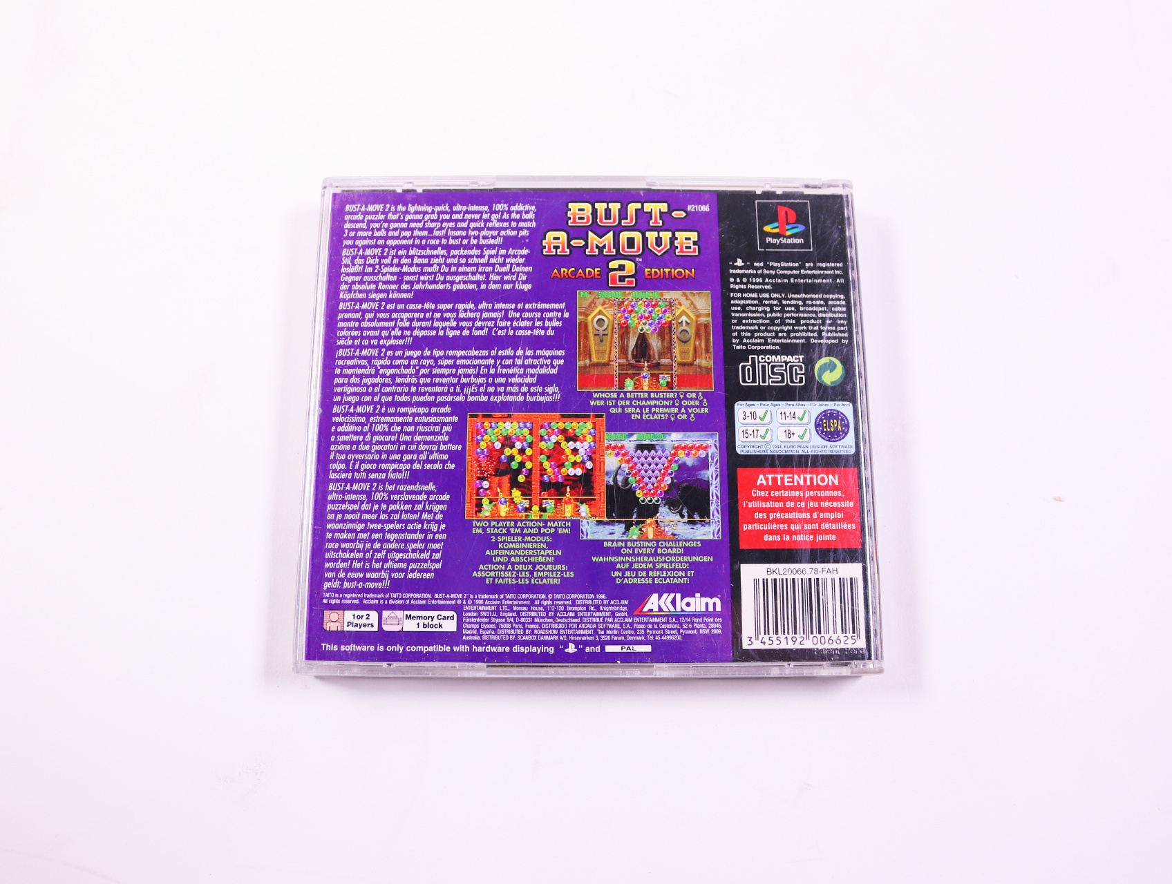 PlayStation 1 - Bust-A-Move 2 Arcade Edition - productfoto 3