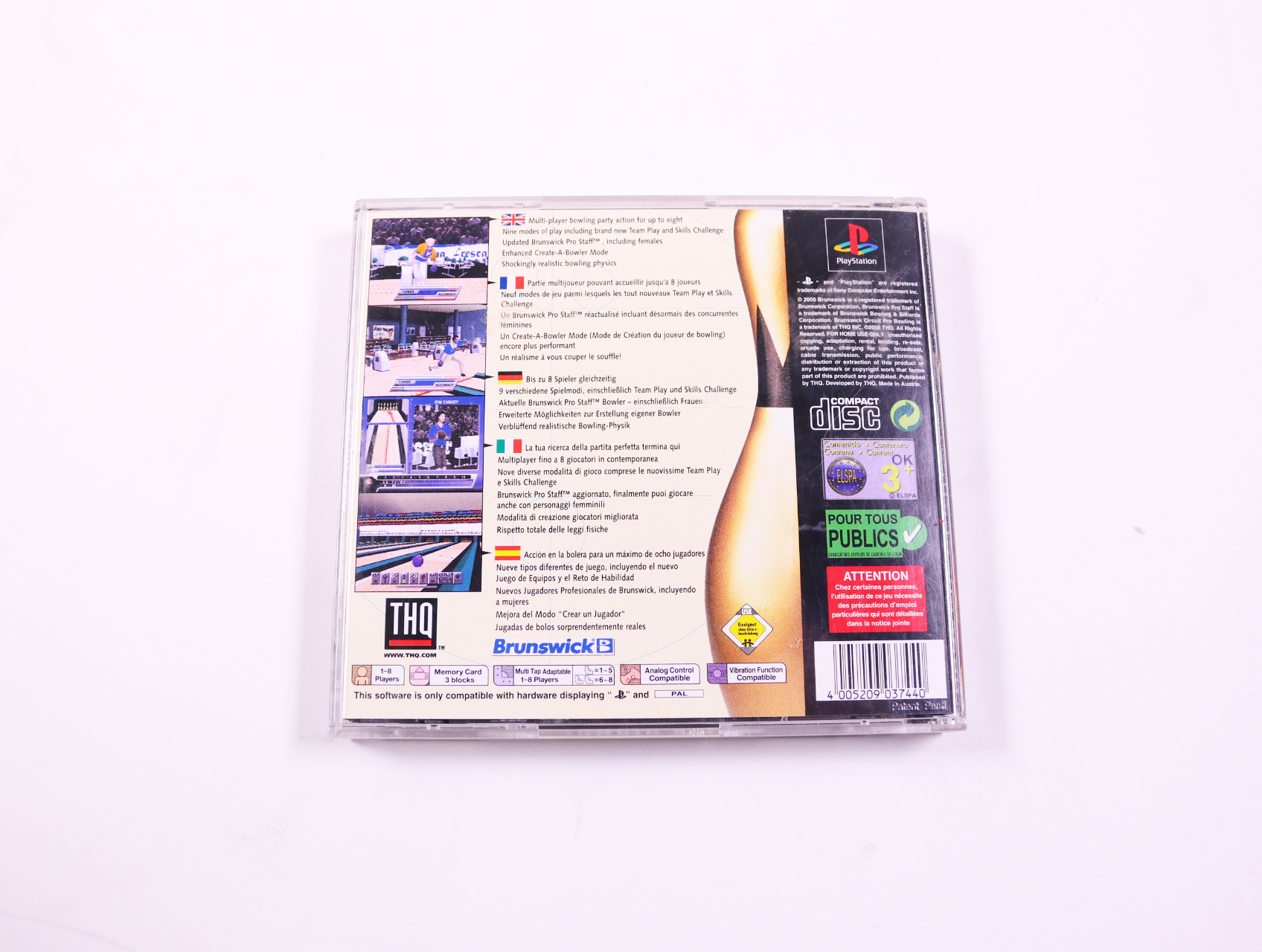 PlayStation 1 - Circuit Pro Bowling 2 - Adrenalin Entertainment - productfoto 3