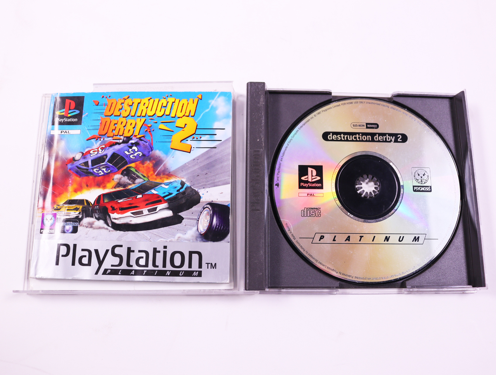 PlayStation 1 - Destruction Derby 2 [Platinum] - productfoto 2