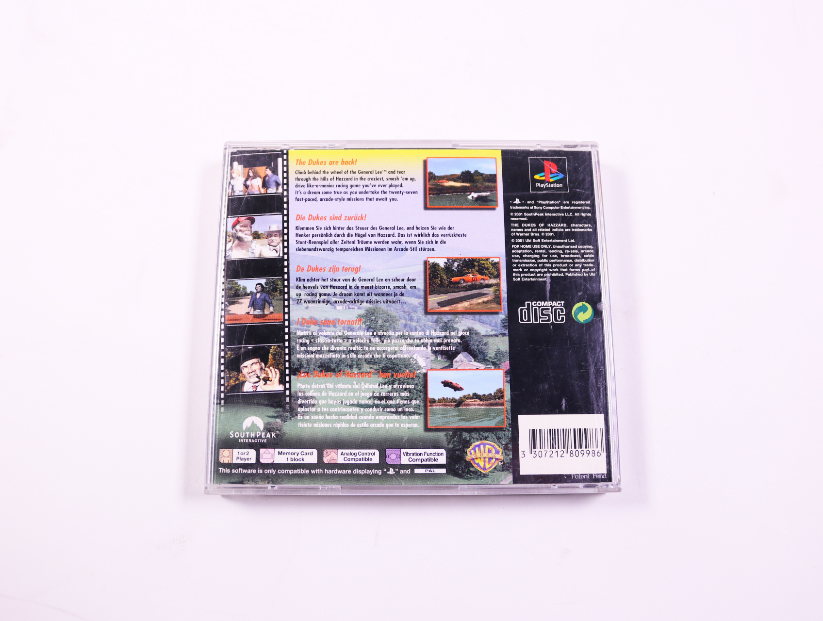 Playstation 1 - Dukes of Hazzard Racing for Home - productfoto 3