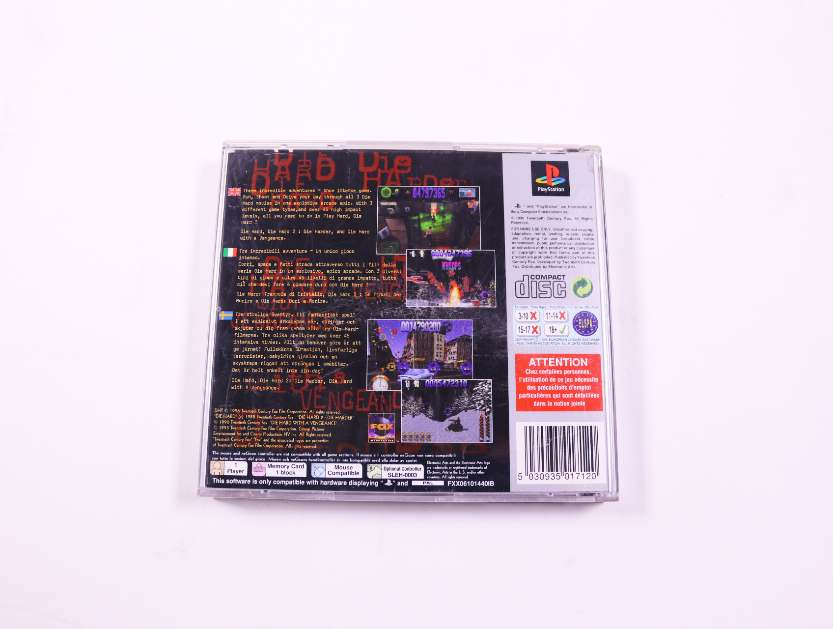 Playstation 1 - Die Hard Trilogy [Platinum] - productfoto 3