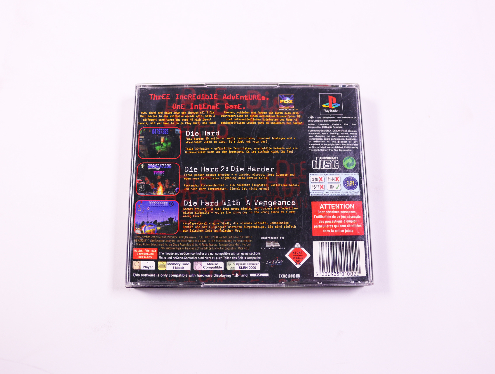 Playstation 1 - Die Hard Trilogy - productfoto 3