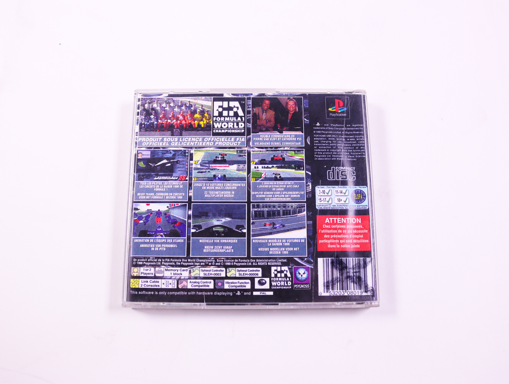 Playstation 1 - Formula 1 98 - productfoto 3