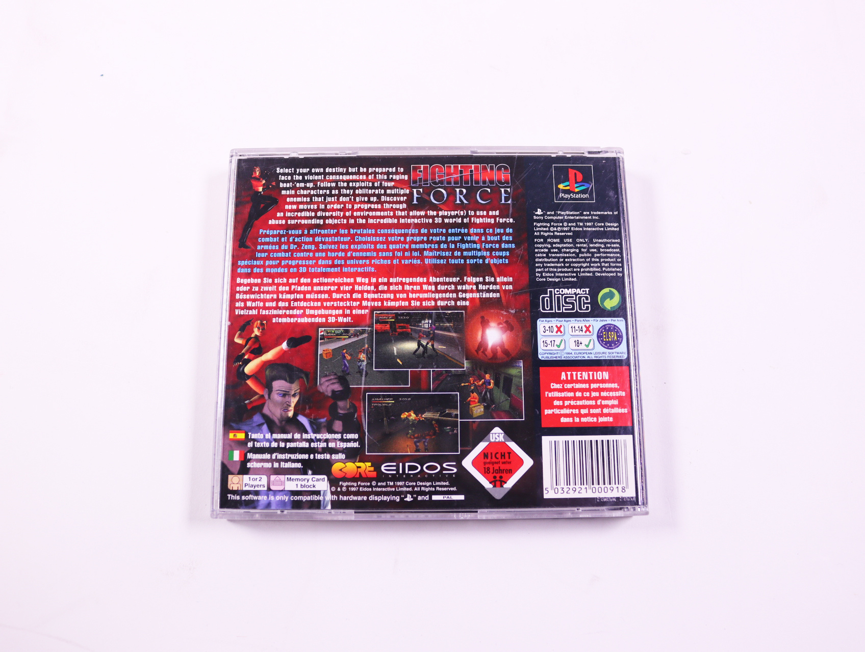 Playstation 1 - Fighting Force - productfoto 2