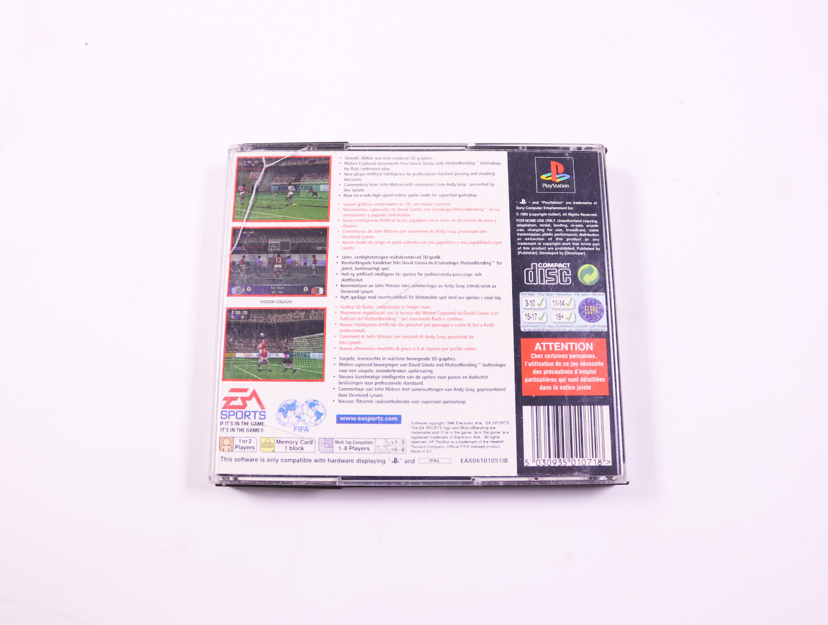 Playstation 1 - FIFA Soccer 97 - productfoto 3