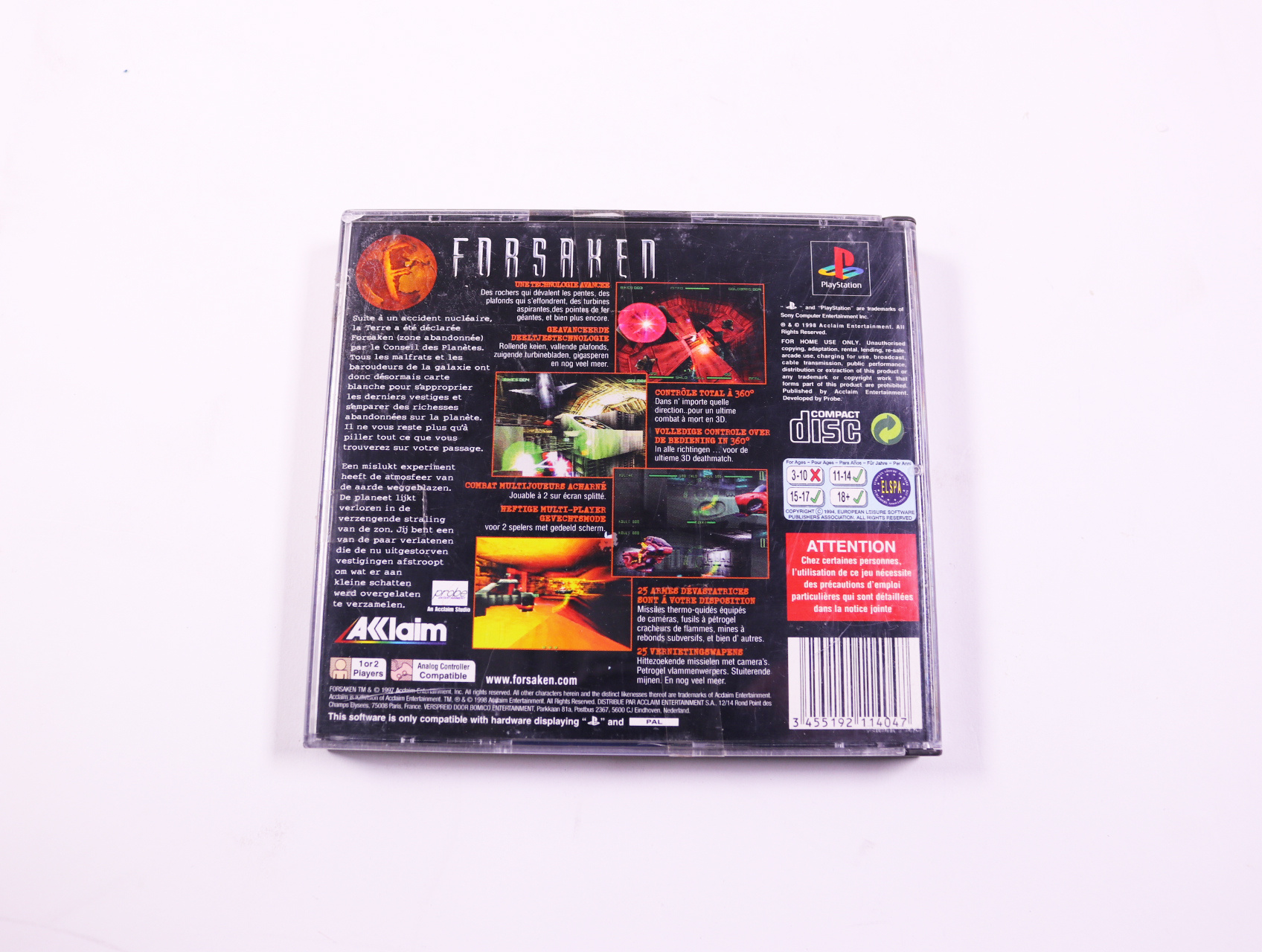 PlayStation 1 - Forsaken - productfoto 3