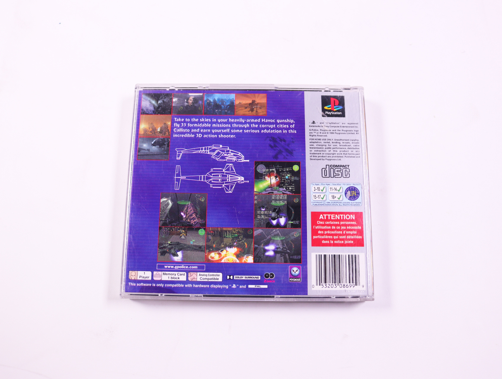 PlayStation 1 - G-Police [Platinum] - productfoto 4