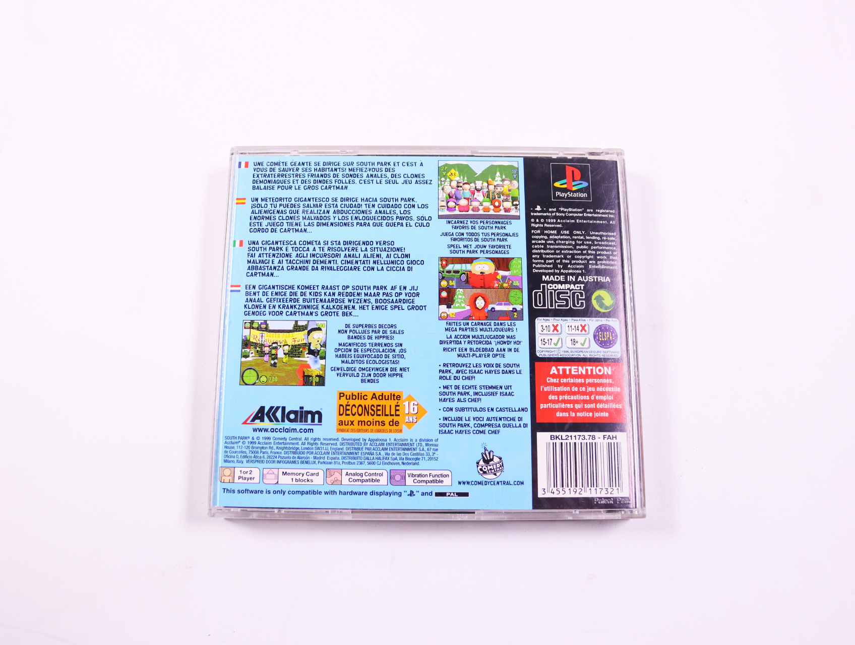 Playstation 1 - South Park - productfoto 2