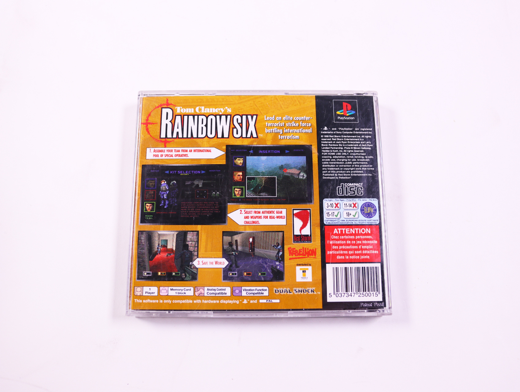 Playstation 1 - Rainbow Six - productfoto 2