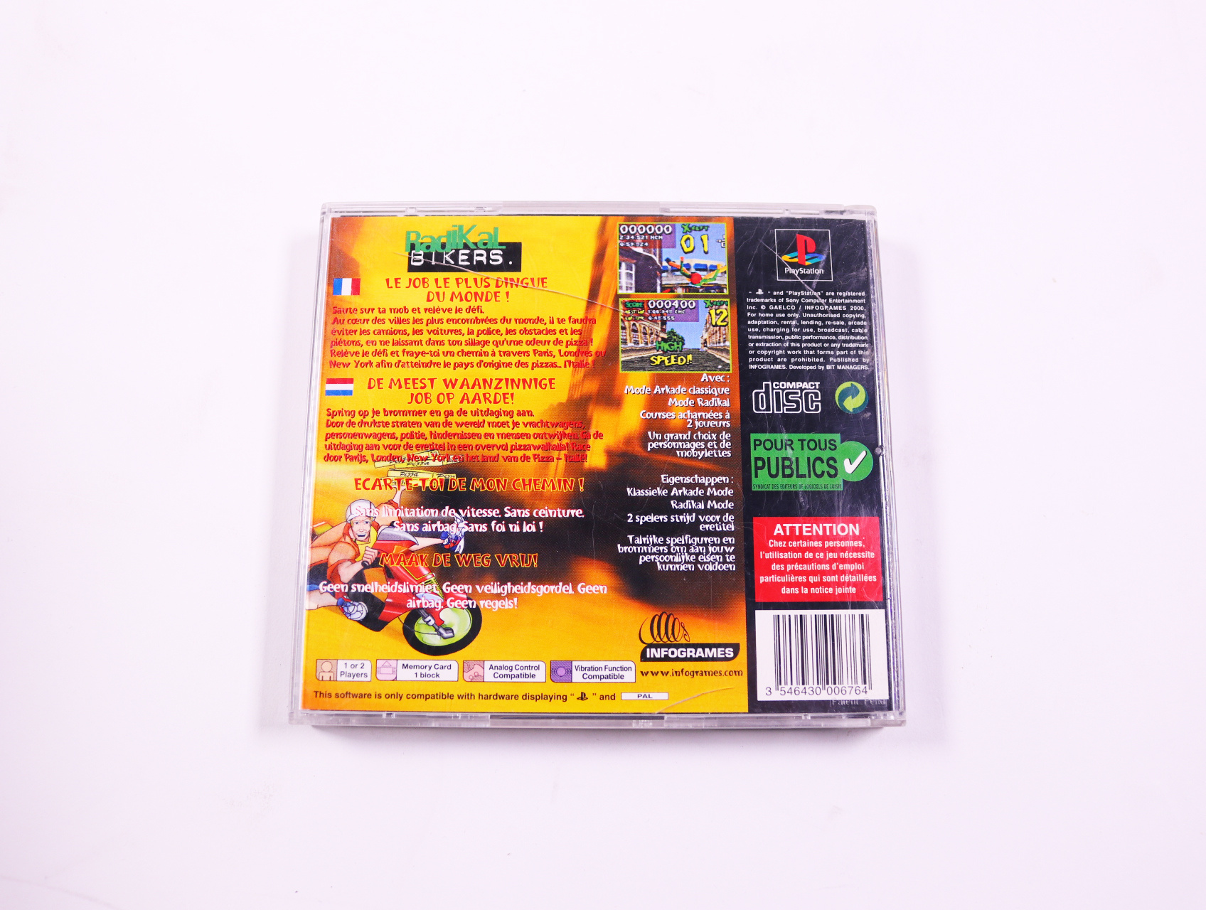 Playstation 1 - Radikal Bikers - productfoto 2