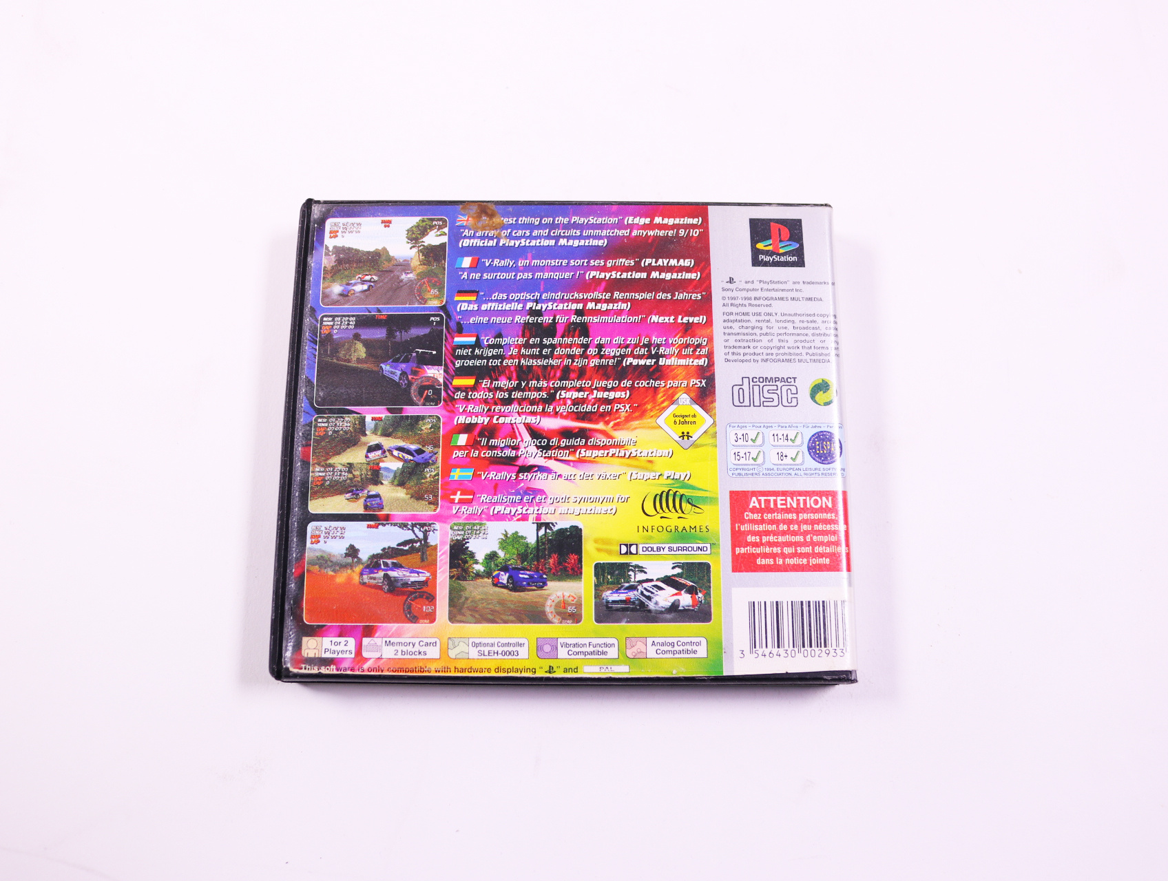 PlayStation 1 - V-Rally [Platinum] #2 - productfoto 2
