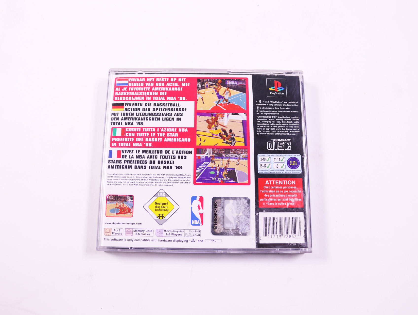 Playstation 1 - Total NBA 98 - productfoto 2