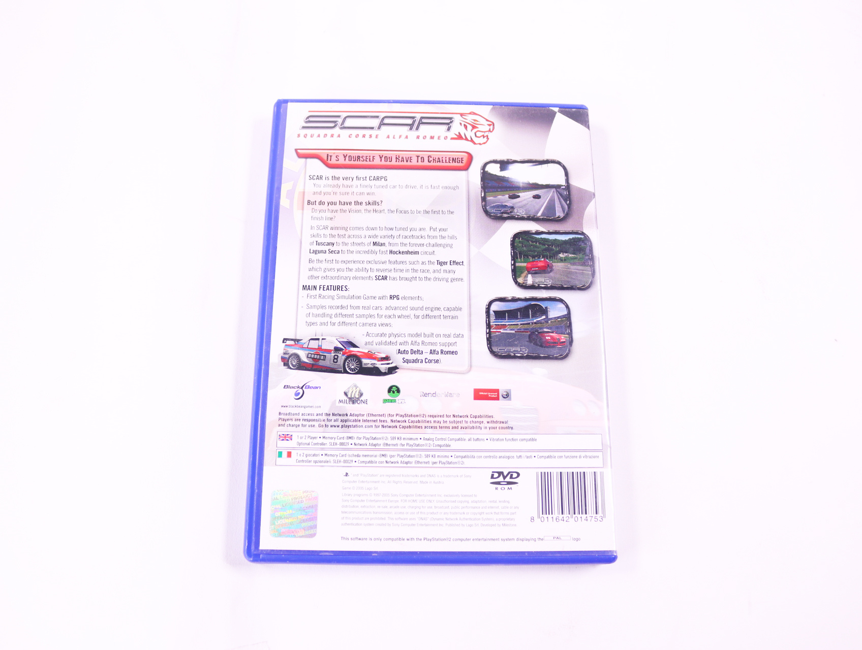 PlayStation 2 - SCAR Squadra Corse Alfa Romeo - productfoto 2
