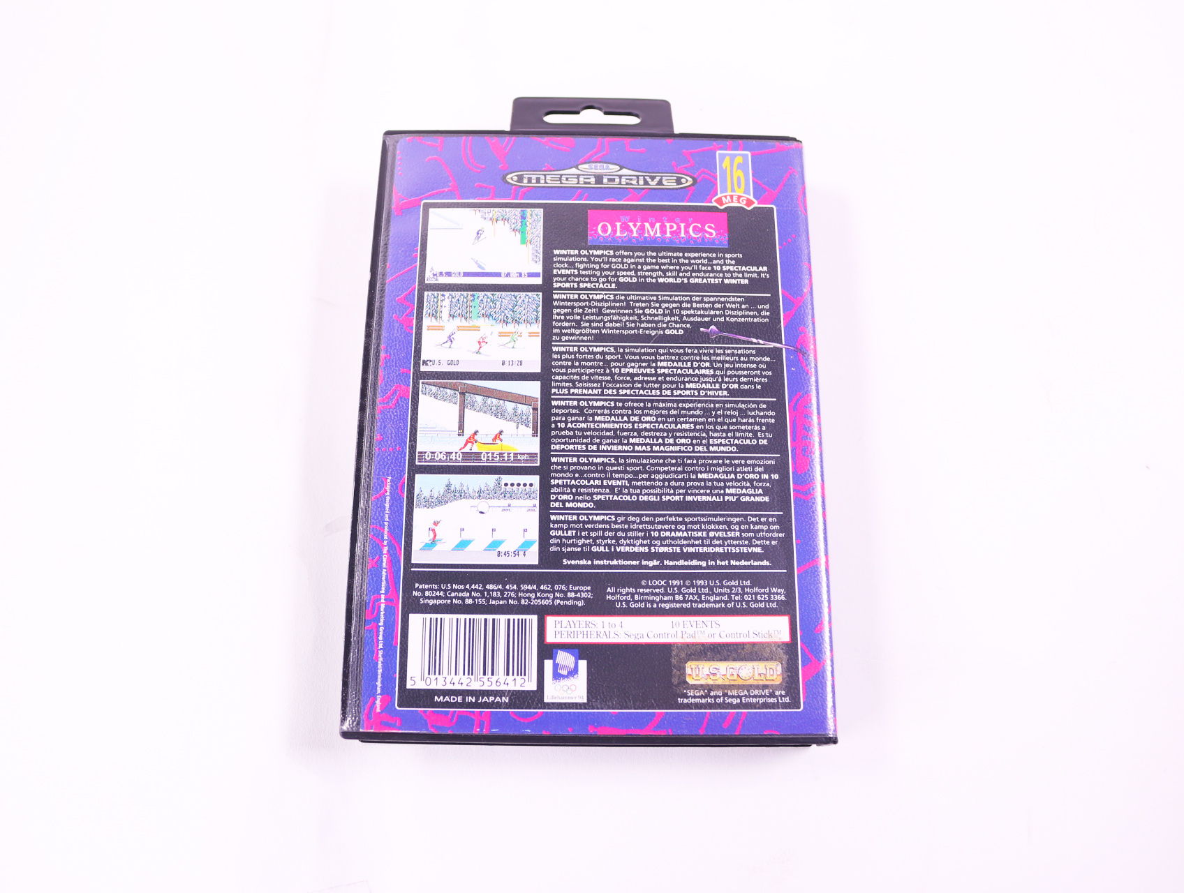 SEGA Mega Drive - Winter Olympics Lillehammer 94 - productfoto 2