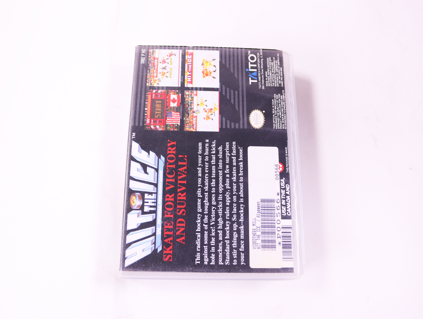 SNES - Hit The Ice - USA - Plastic Boxed - productfoto 2